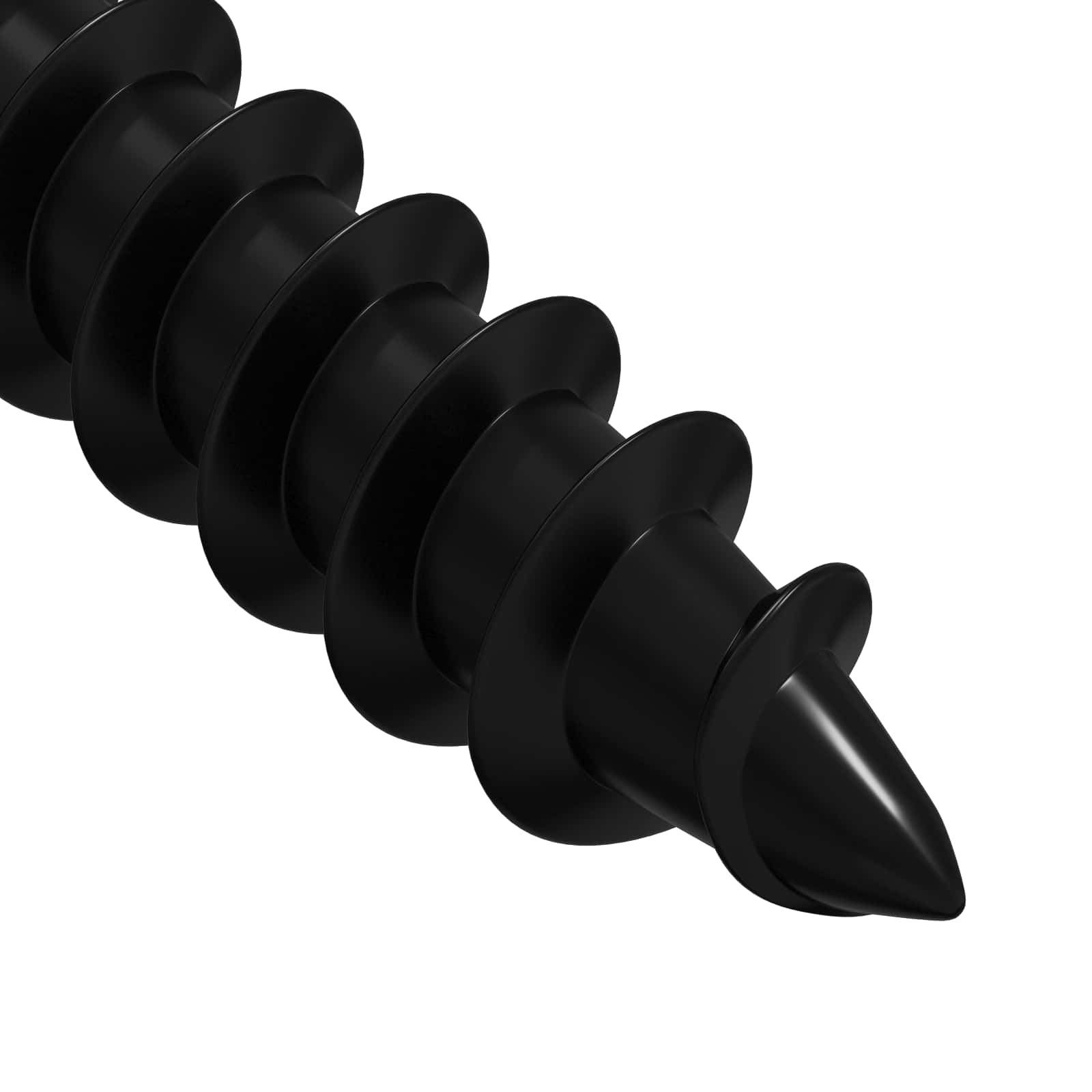 Itsekiertevä Kynsi 2 Pcs Musta 4 X 25 Mm Teräs
