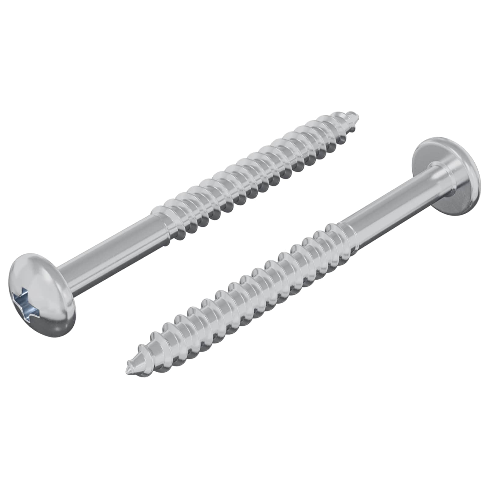 Puuruuvi 2 Pcs Hopea 9,8 X 53 Mm Teräs