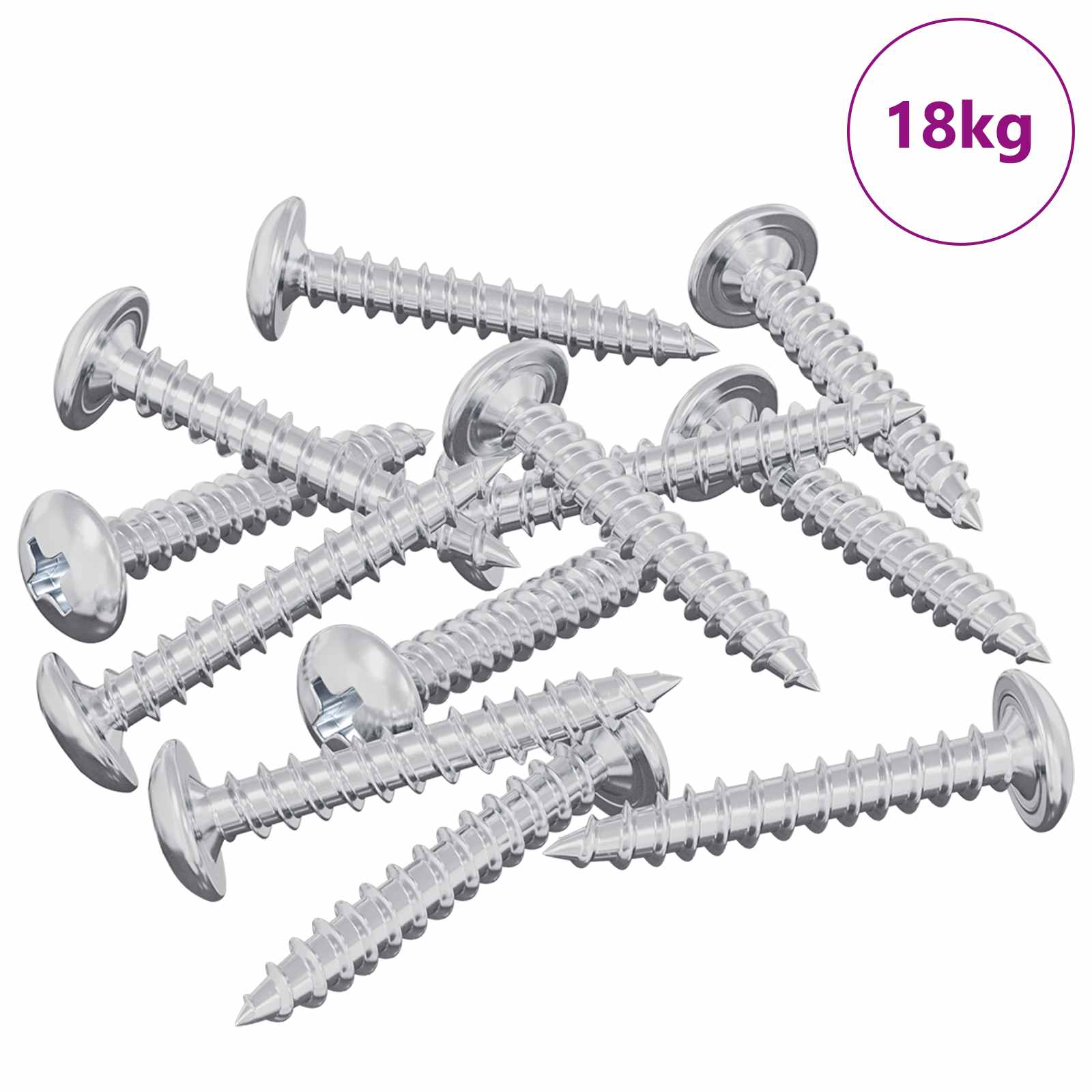 Puuruuvit 9231 Pcs Hopea Teräs