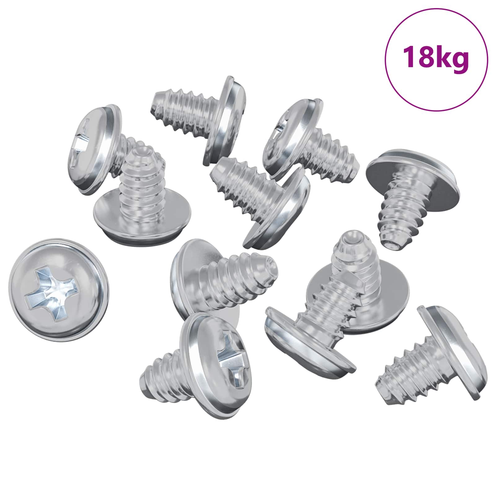 Lukitusruuvit 19149 Pcs Hopea Rauta