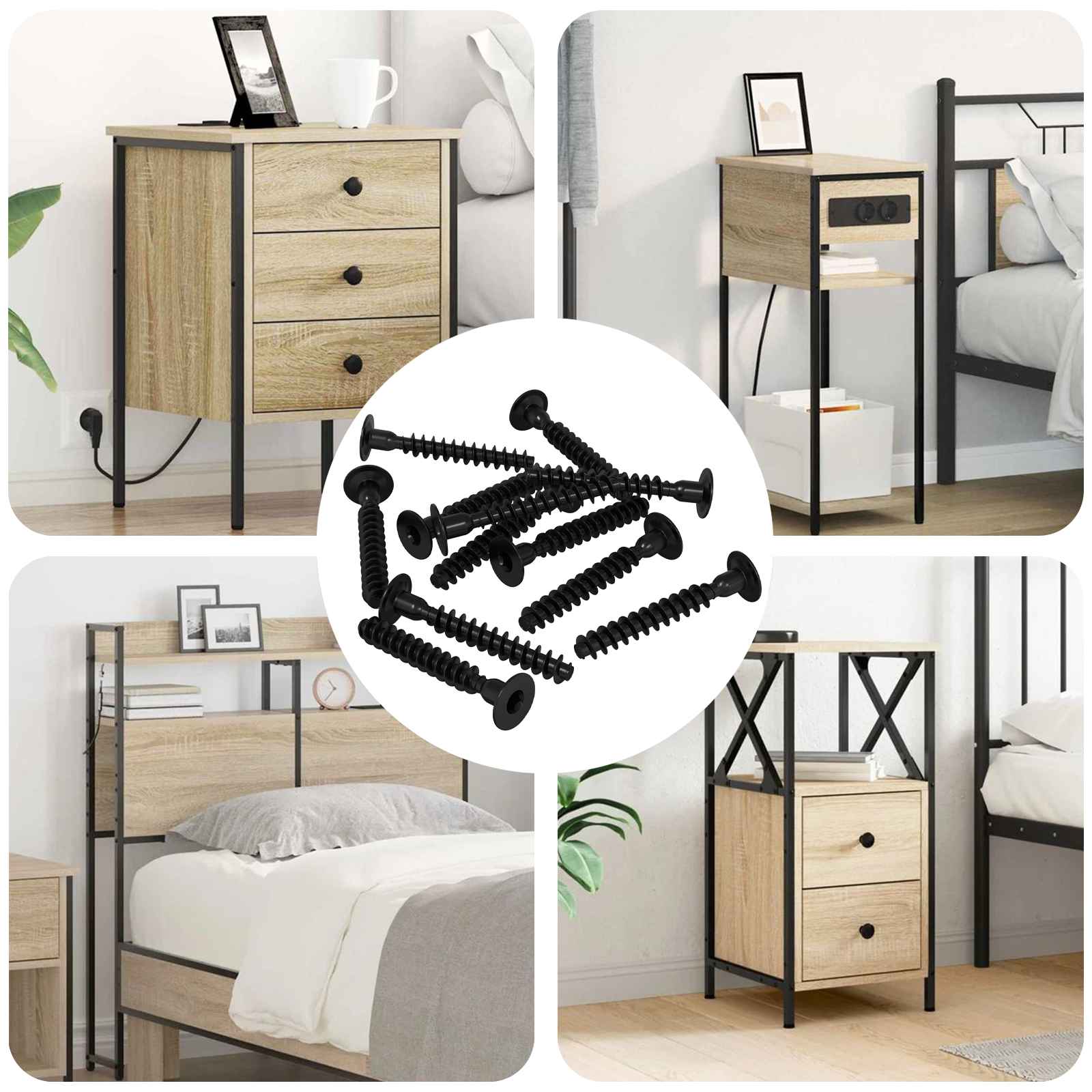 Pistorasian Korkea Ruuvi 5143 Pcs Musta Rauta