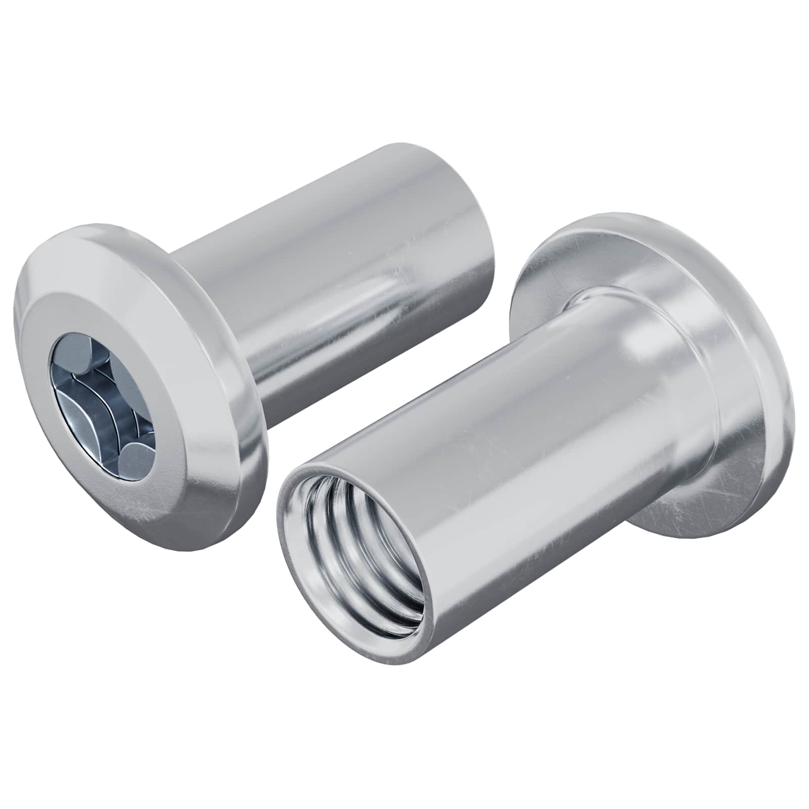 Lukituspultti 2 Pcs Nikkeli M6 X 15 Mm Teräs