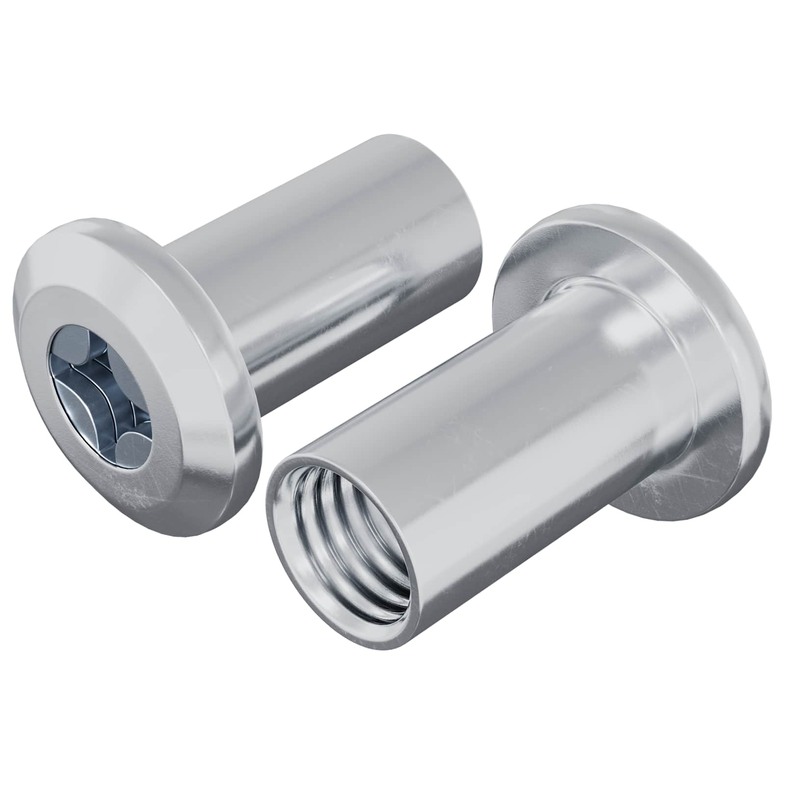 Lukituspultti 2 Pcs Nikkeli M6 X 25 Mm Teräs