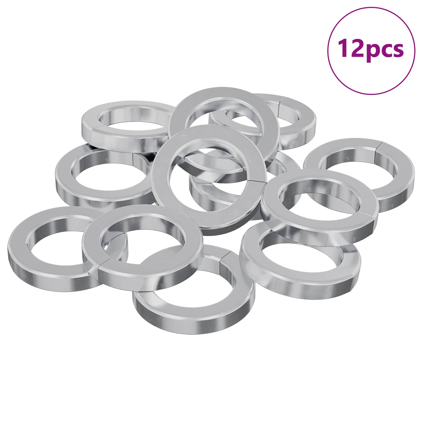 Jousipesa 12 Pcs Valkoinen 13 X 1 Mm Rauta