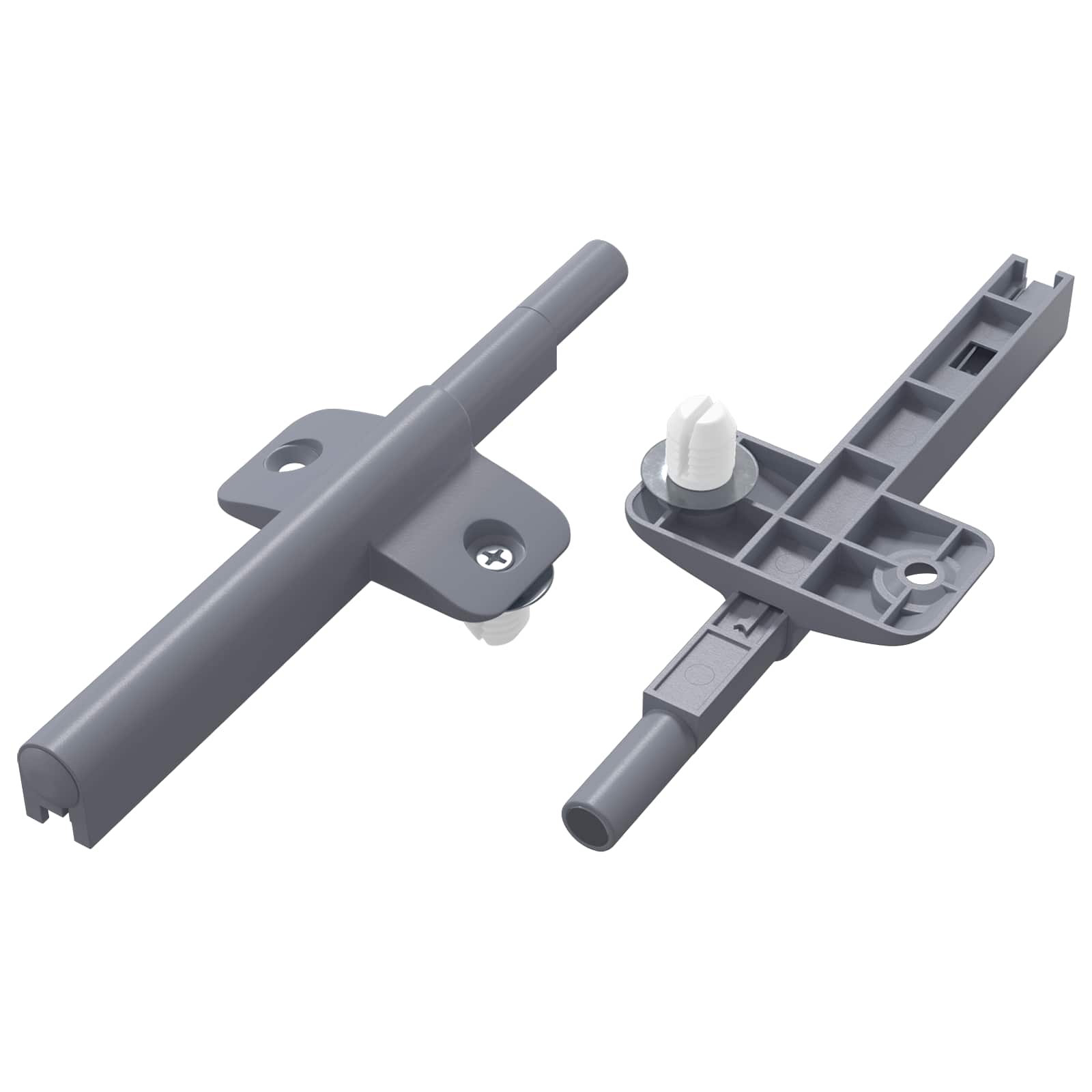 Pehmeä Sulkeutuva Vaimennin 2 Pcs Harmaa 125 X 47 X 15 Mm Pp