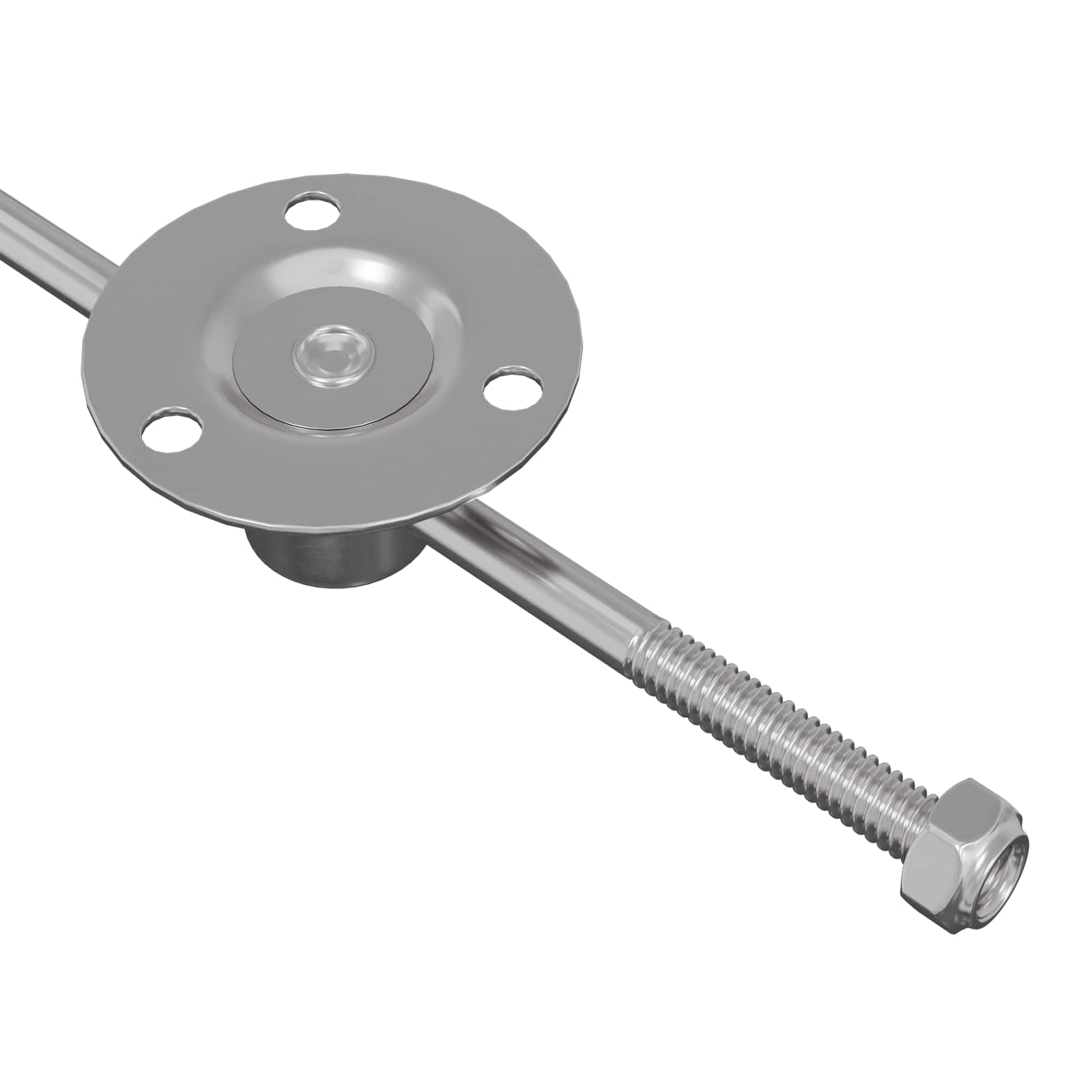 Vetojänteitä 2 Pcs Hopea 190 Mm Rauta