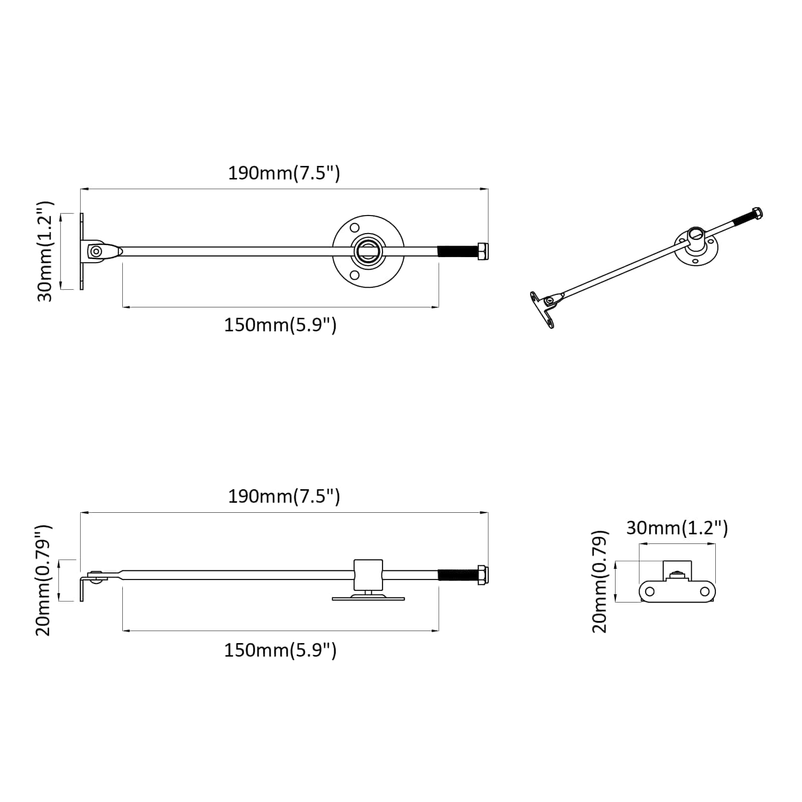 Vetojänteitä 12 Pcs Hopea 190 Mm Metalli