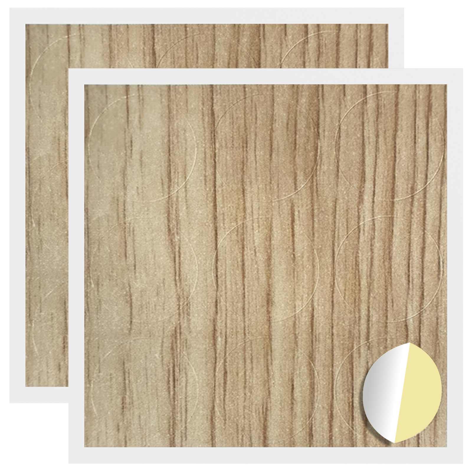 Itsekiinnittyvä Ruuvikansi 2 Kpl Artisan Tammi Ø 20 X 0,5 Mm