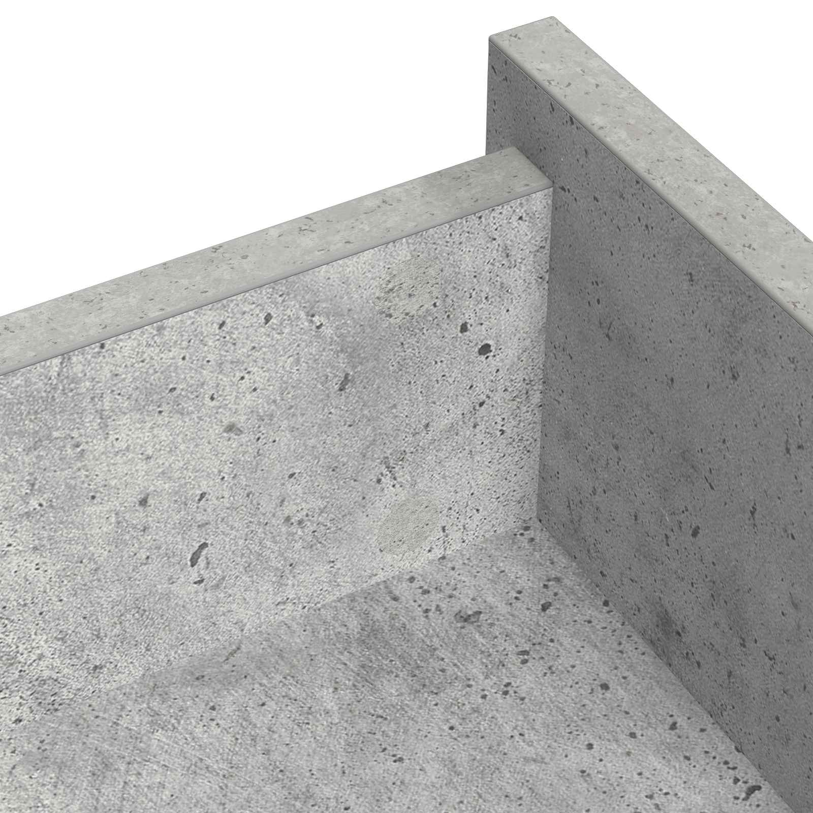 Itsekiinnittyvä Ruuvikansi 2 Pcs Betoni Harmaa Ø 20 X 0,5 Mm
