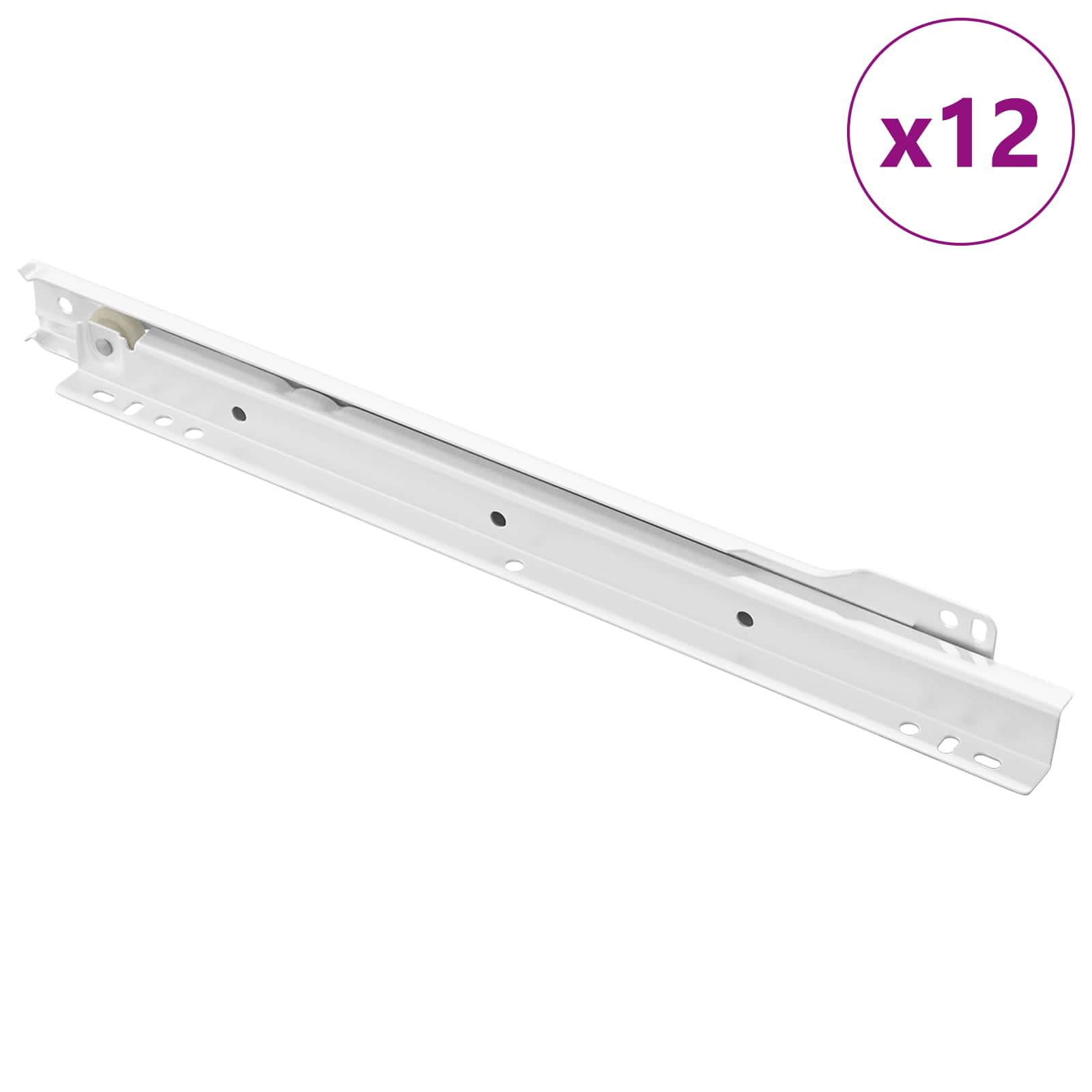 Laatikkosanka 12 Pcs Valkoinen 300 Mm Teräs