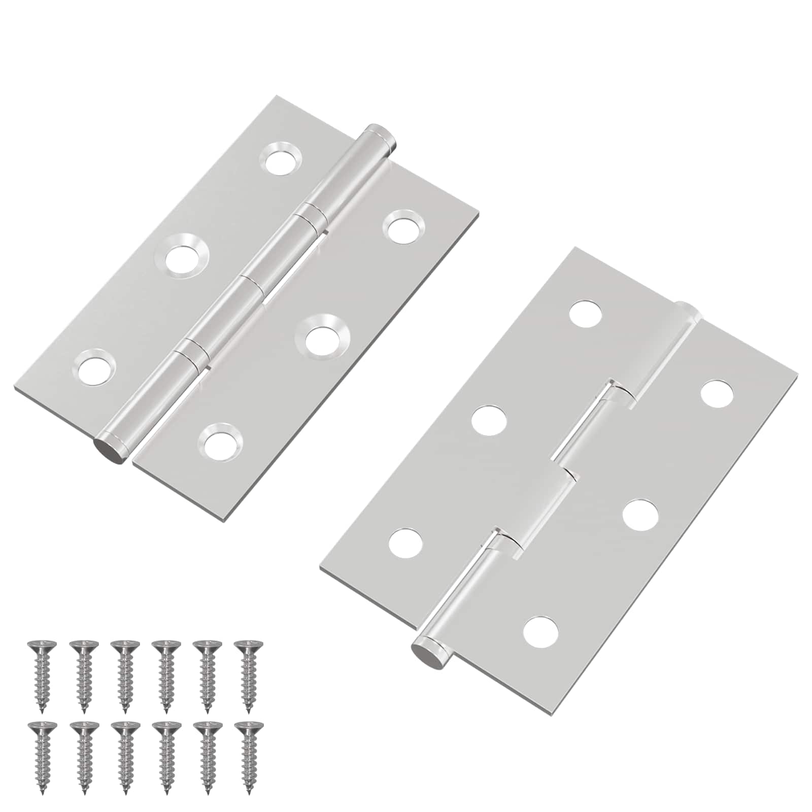 Sarana Yksivärinen 2 Pcs Hopea 58 X 35 X 1 Mm Teräs