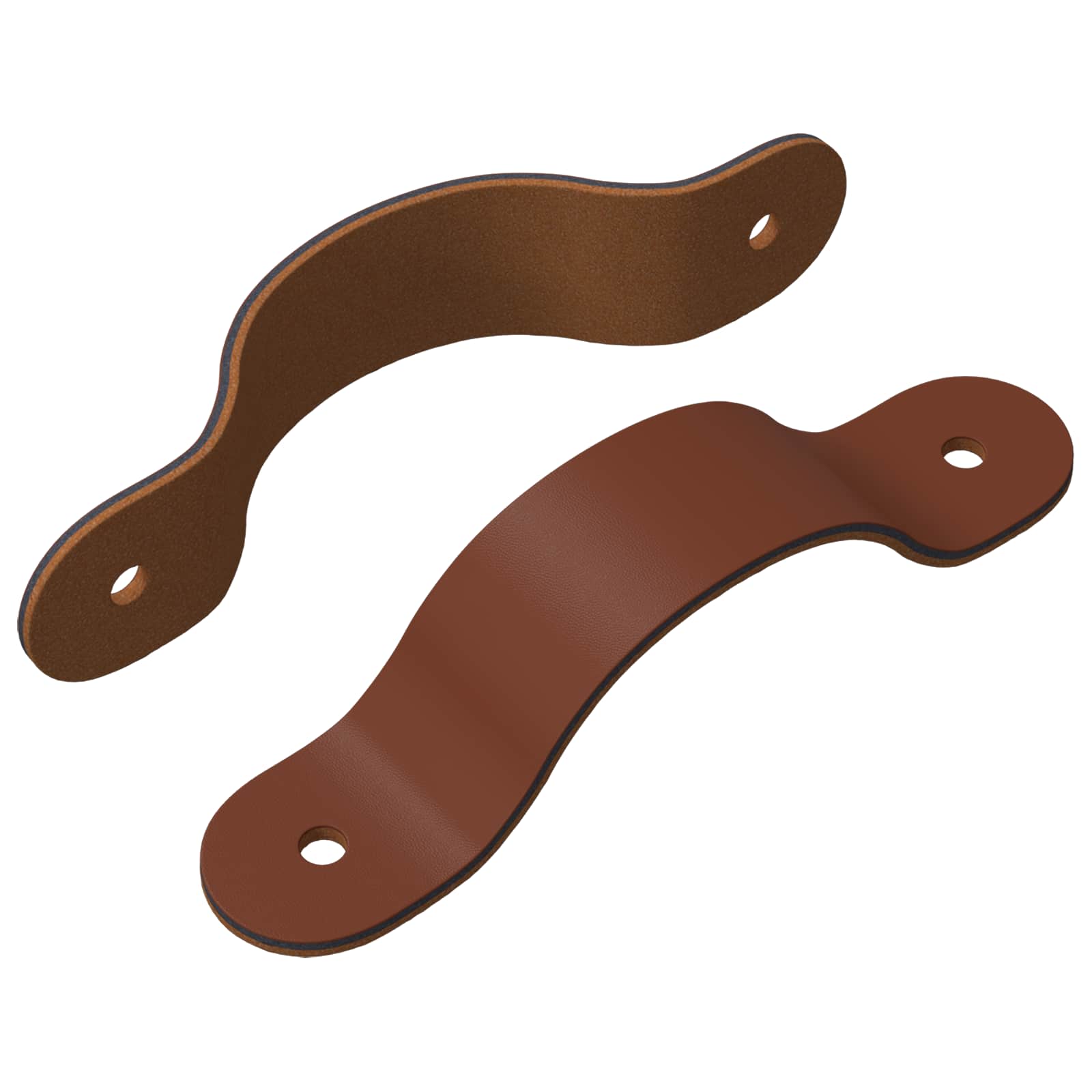 Kaappikahvat 2 Pcs Ruskea 140 X 25 X 2,3 Mm Pu