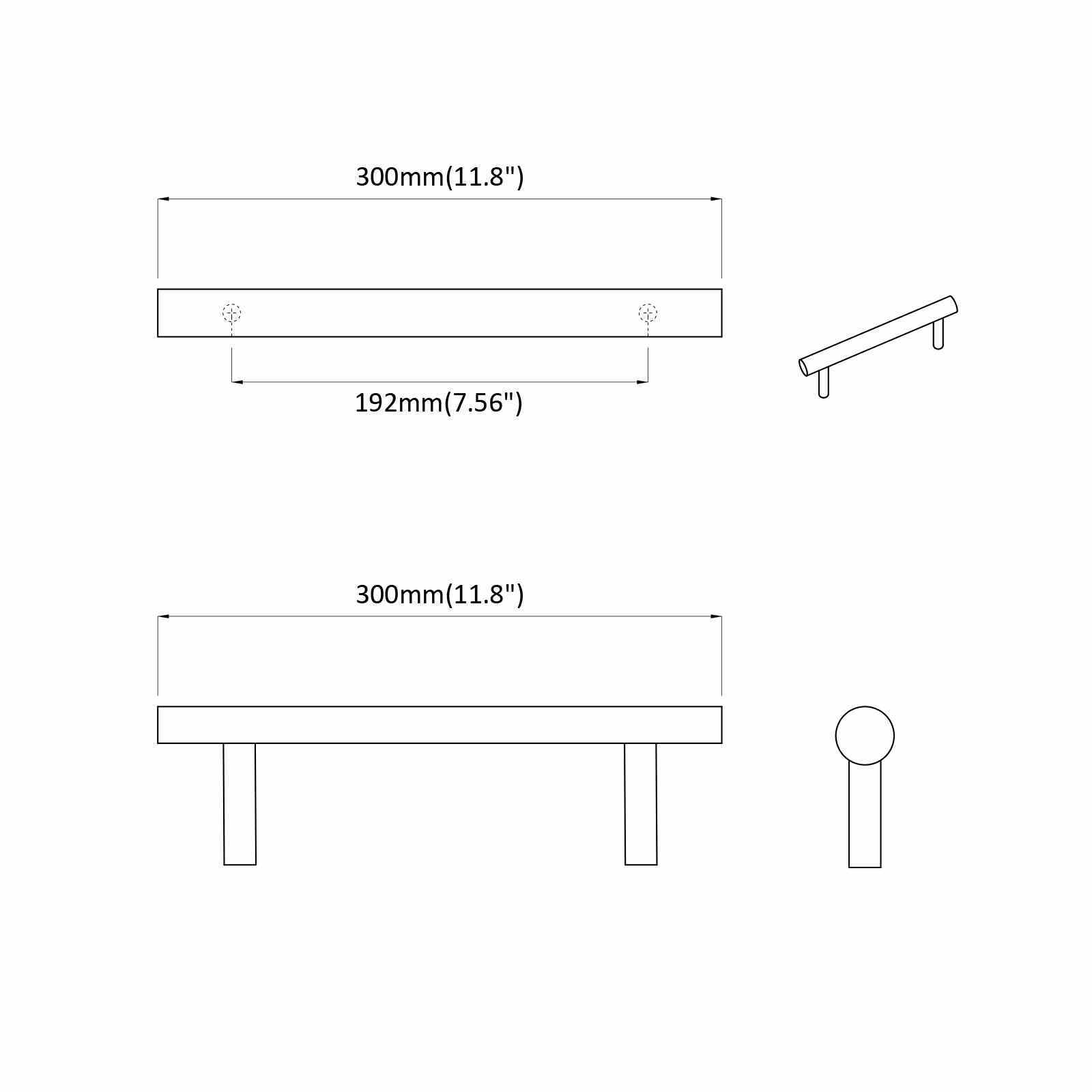 Kaappikahva 12 Pcs Hopea 300 Mm Ruostumaton Teräs