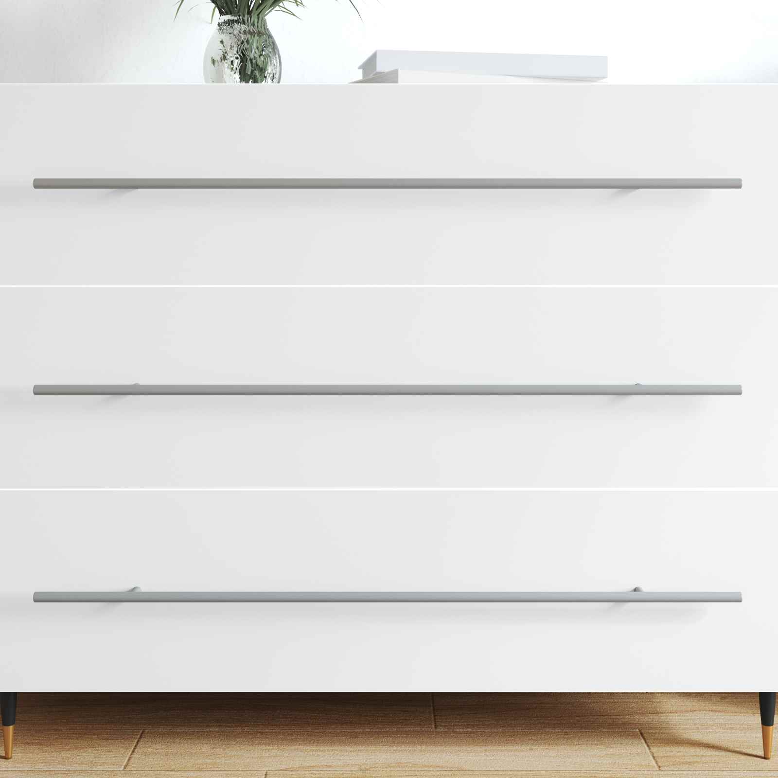 Kaappikahva 2 Pcs Hopea 800 Mm Ruostumaton Teräs