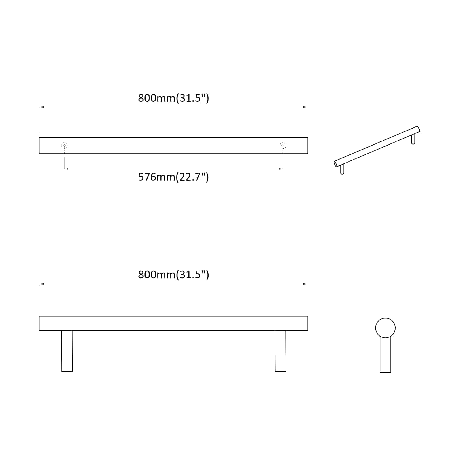 Kaappikahva 2 Pcs Hopea 800 Mm Ruostumaton Teräs