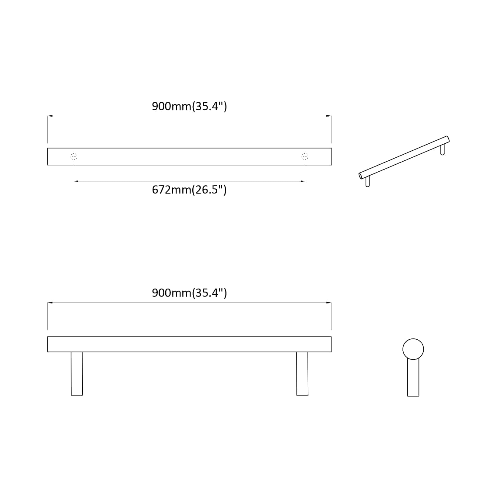 Kaappikahva 2 Pcs Hopea 900 Mm Ruostumaton Teräs