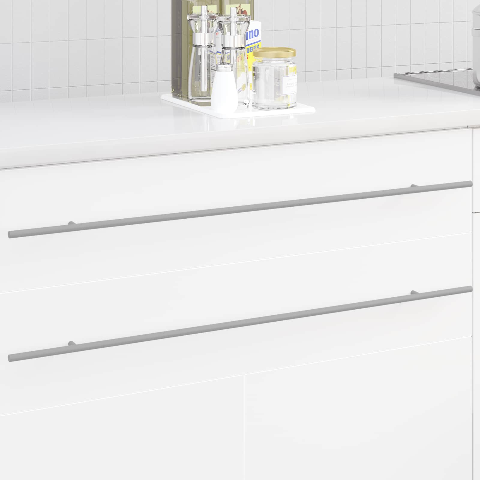Kaappikahva 12 Pcs Hopea 900 Mm Ruostumaton Teräs