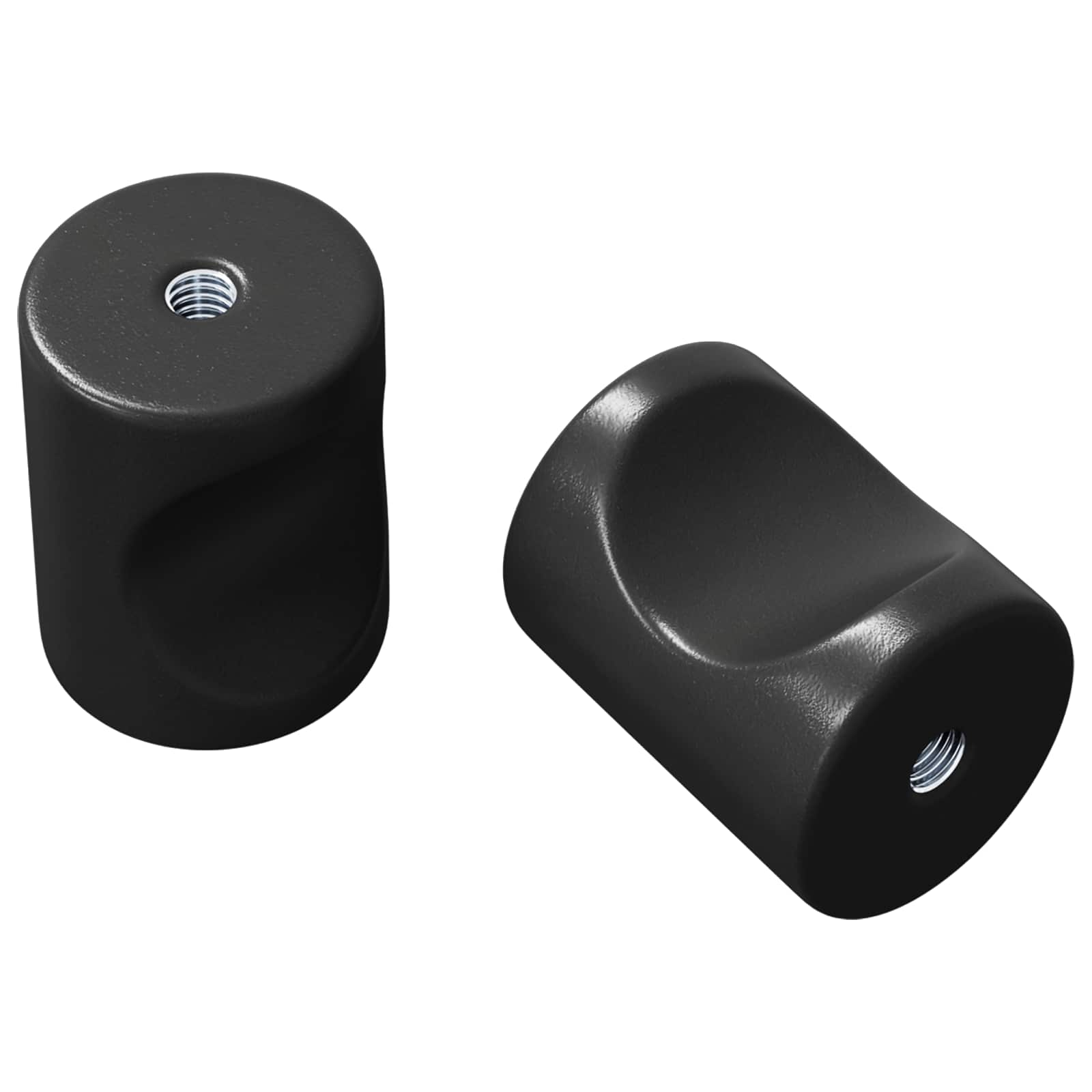 Kaappikahva 2 Pcs Musta 18 X 23 Mm Rauta