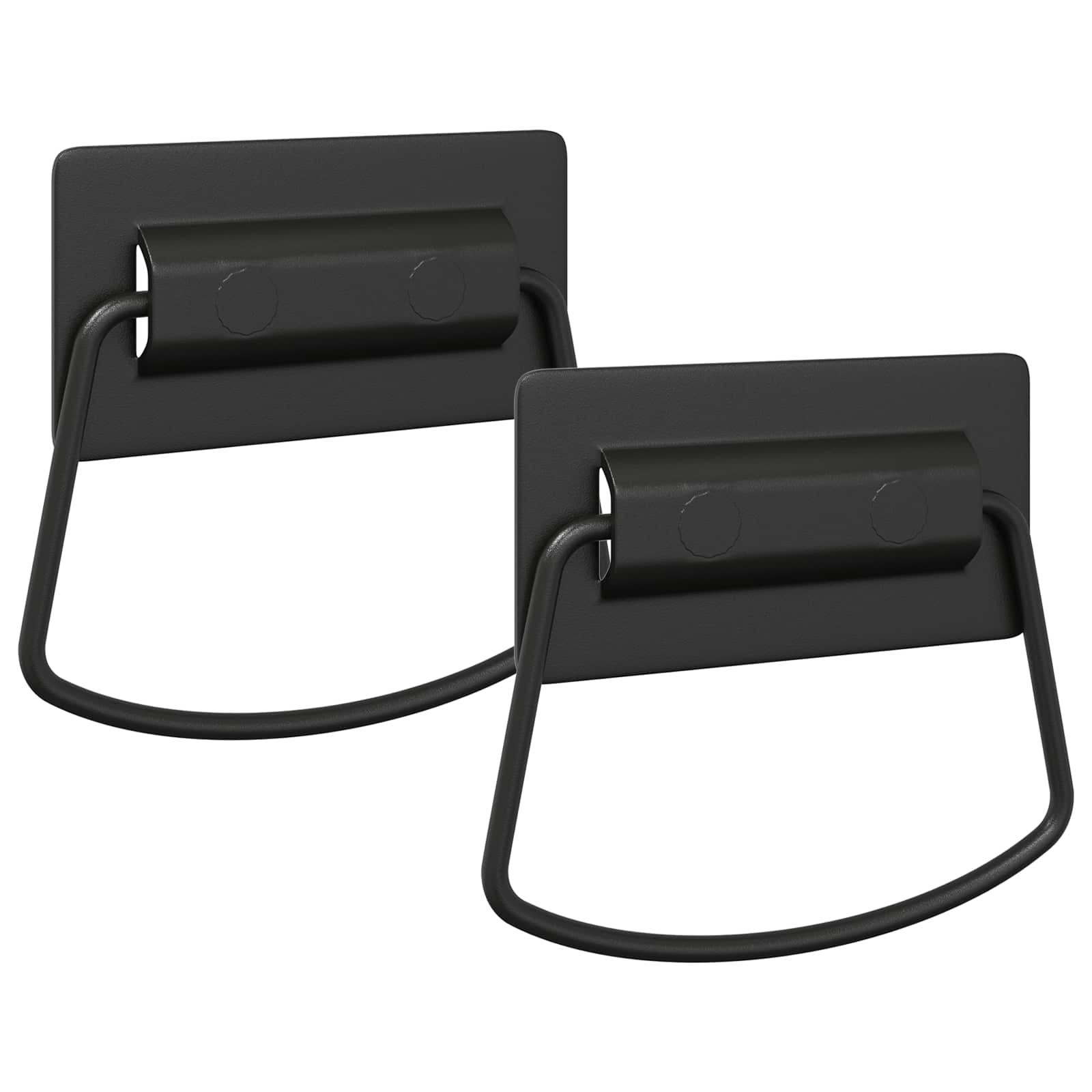 Kaappikahvat 2 Pcs Musta 85 X 45 Mm Metalli