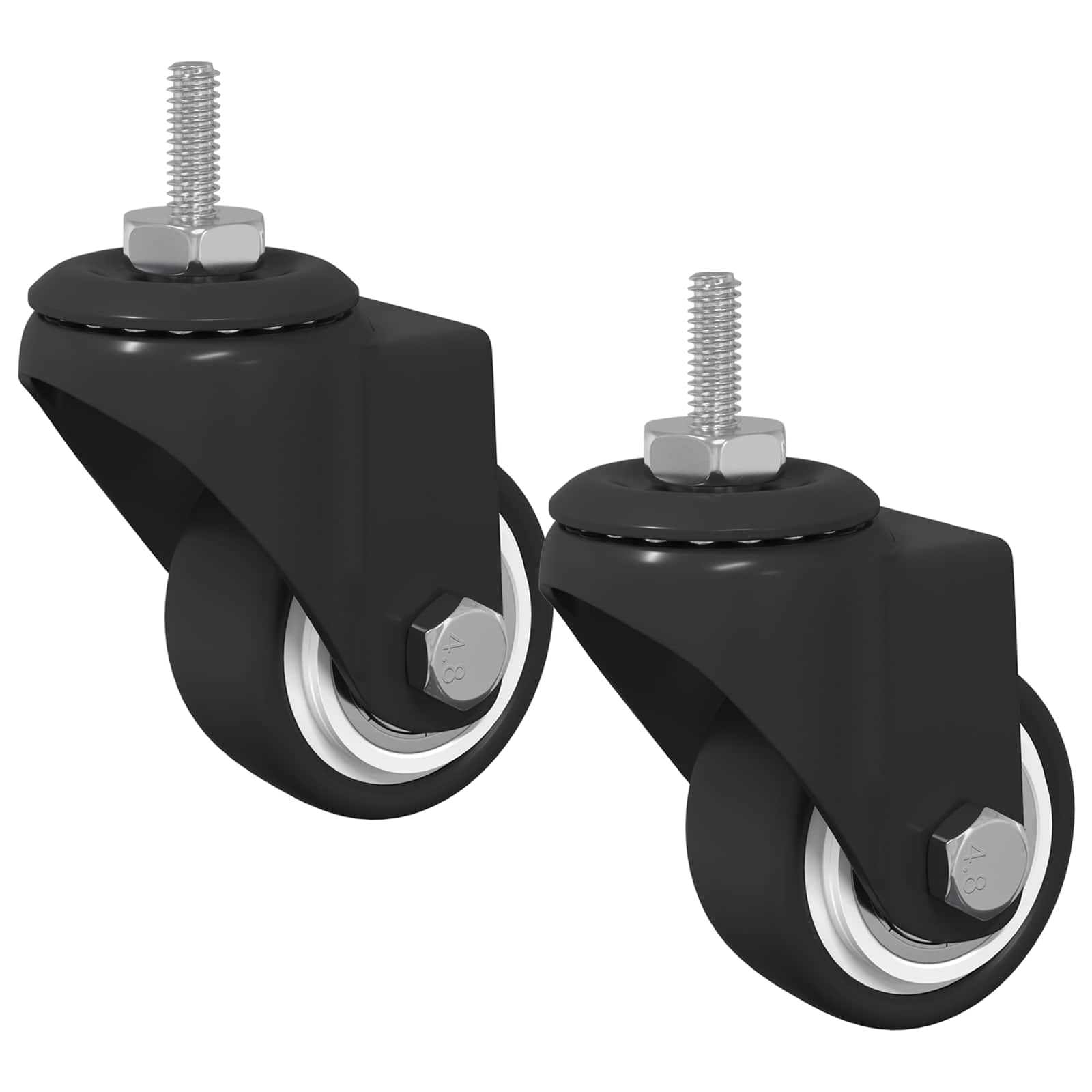 Kääntöpyörä 2 Pcs Musta 40,4 X 40,4 X 19,7 Mm