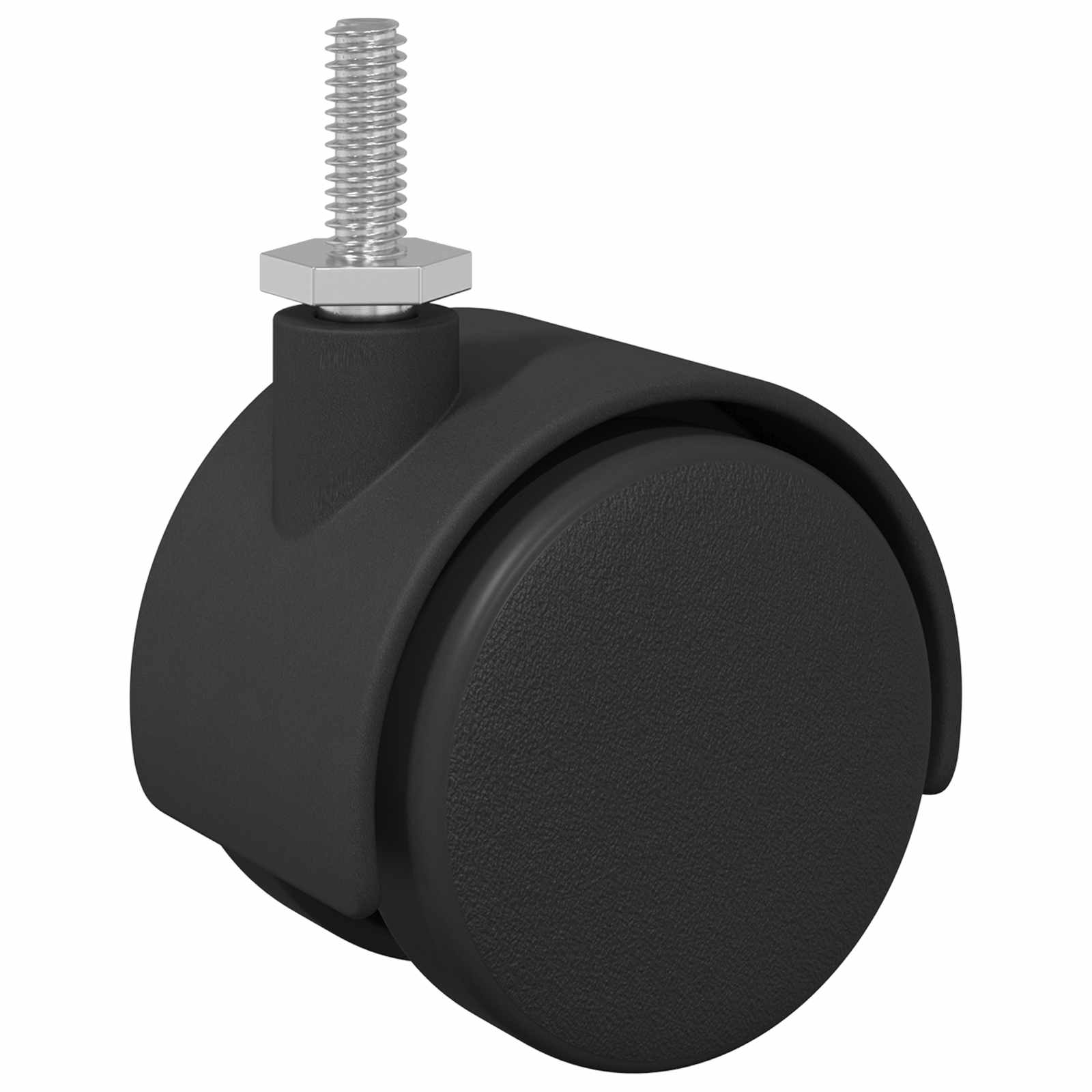 Pyörät 2 Pcs Musta 40,1 X 37,8 Mm Pp Ja Rauta