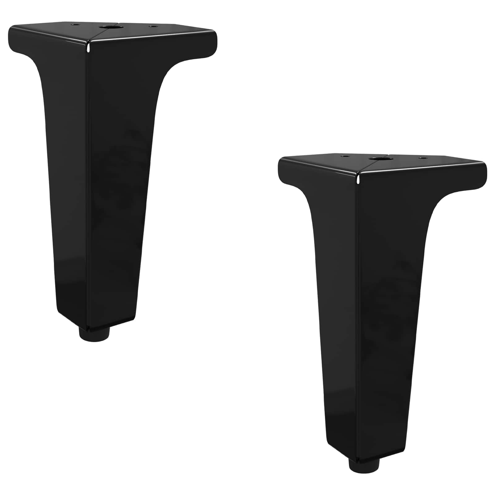 Huonekalujalat 2 Pcs Musta 54,1 X 54,1 X 100 Mm Rauta