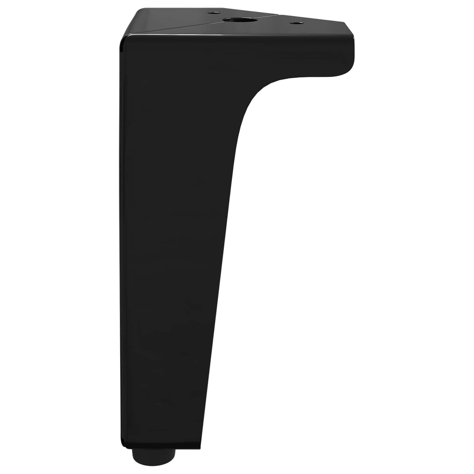 Huonekalujalat 2 Pcs Musta 54,1 X 54,1 X 100 Mm Rauta