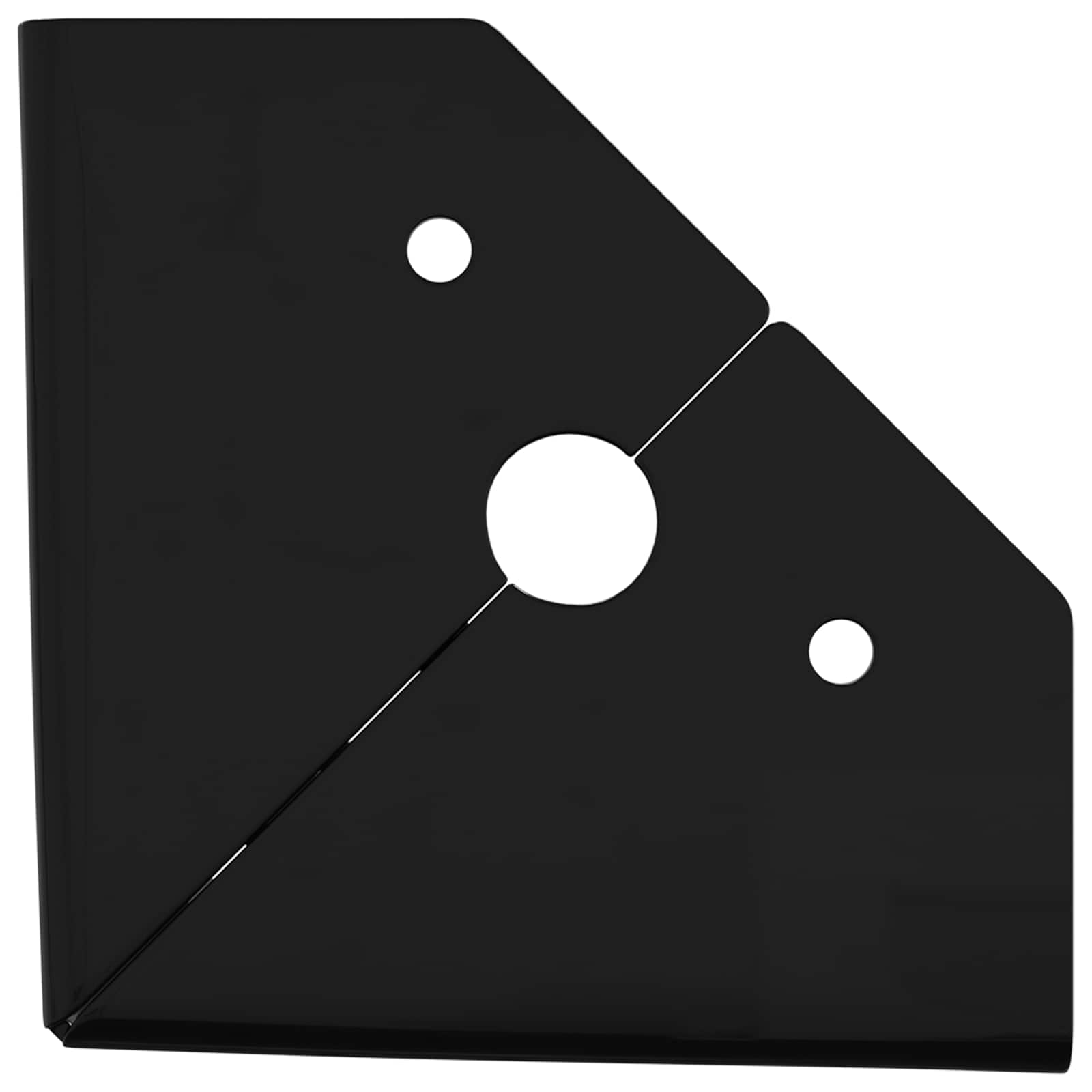 Huonekalujalat 2 Pcs Musta 54,1 X 54,1 X 100 Mm Rauta