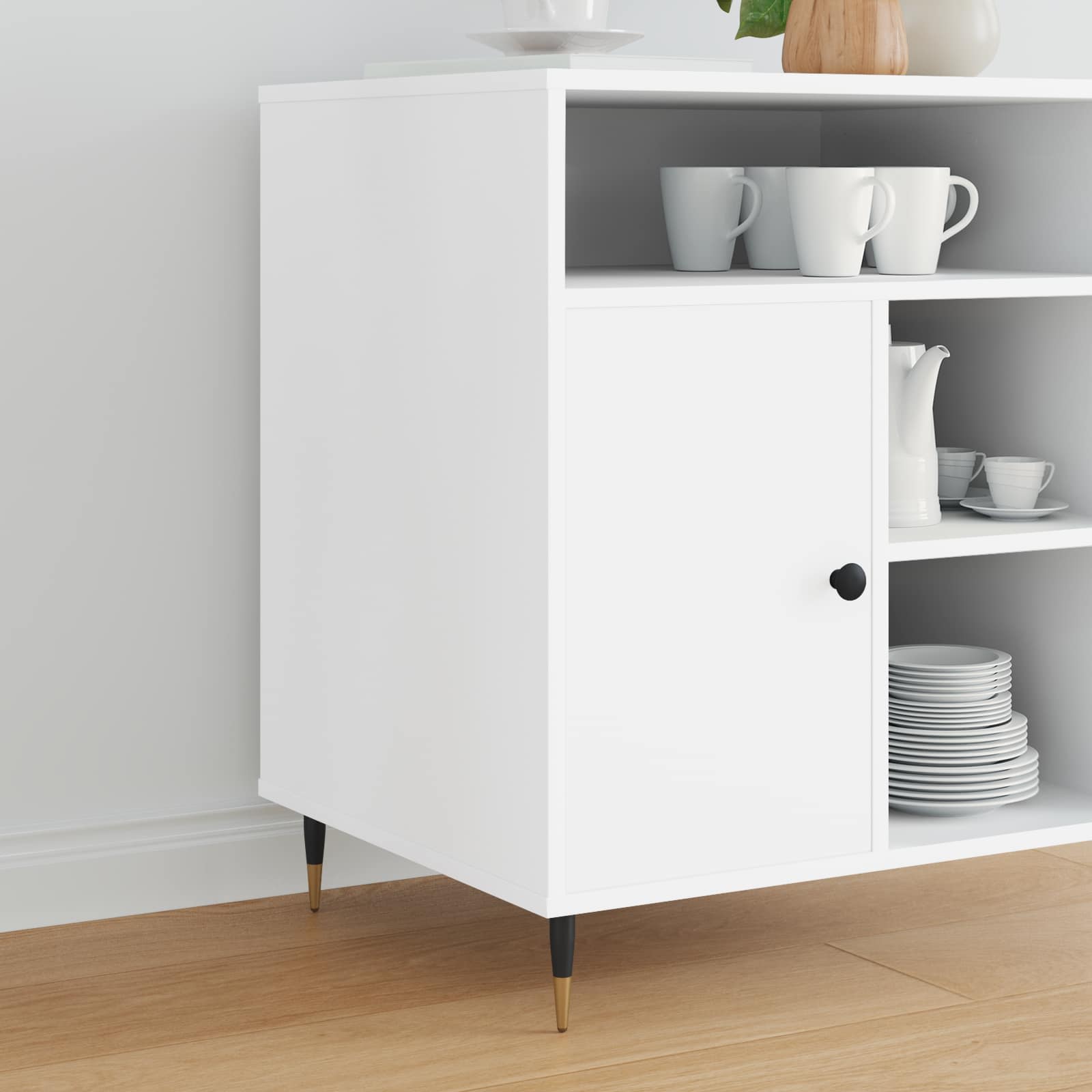 Huonekalujalat 12 Pcs Musta Ja Kulta Ø 40 X 98 Mm Rauta