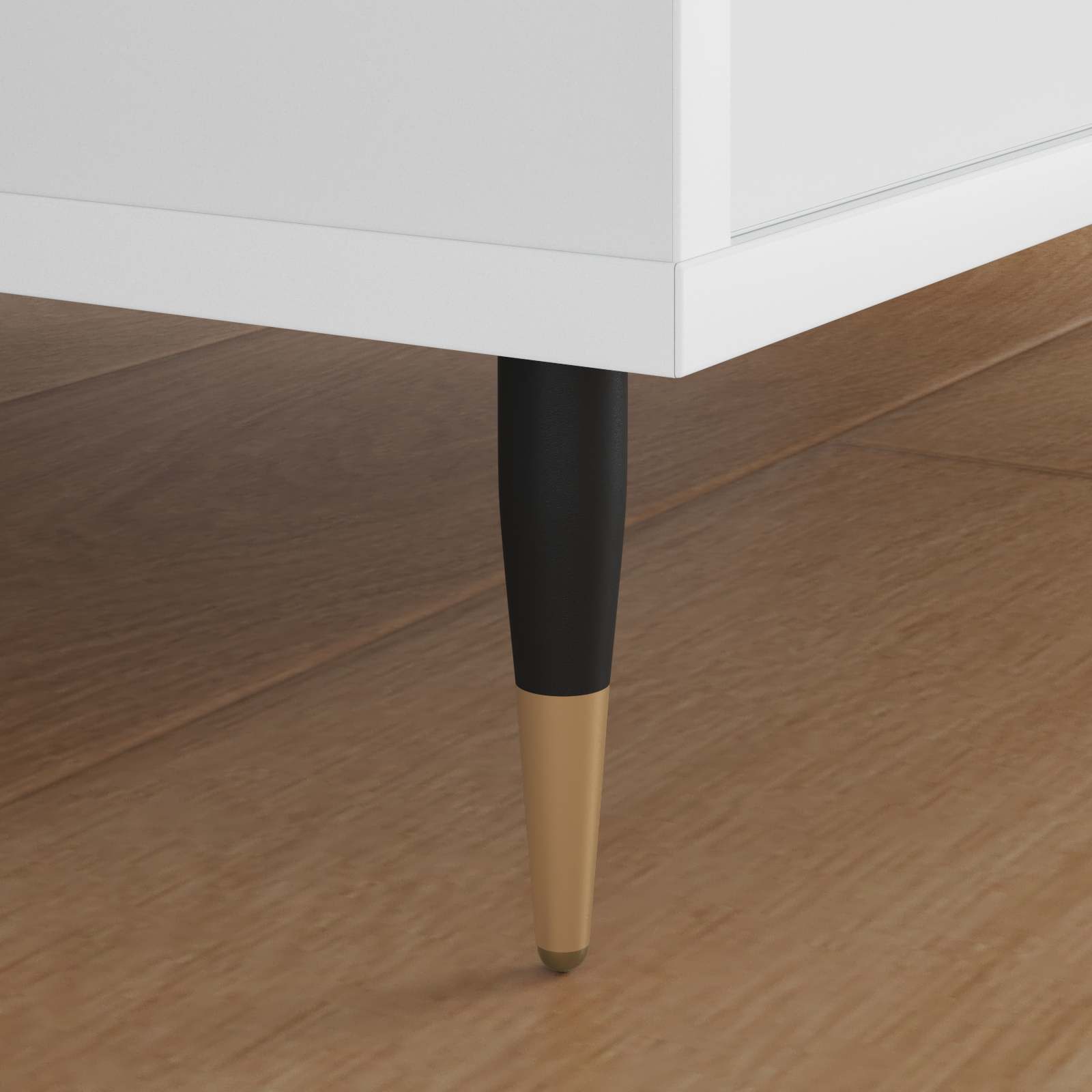Huonekalujalat 12 Pcs Musta Ja Kulta Ø 40 X 98 Mm Rauta