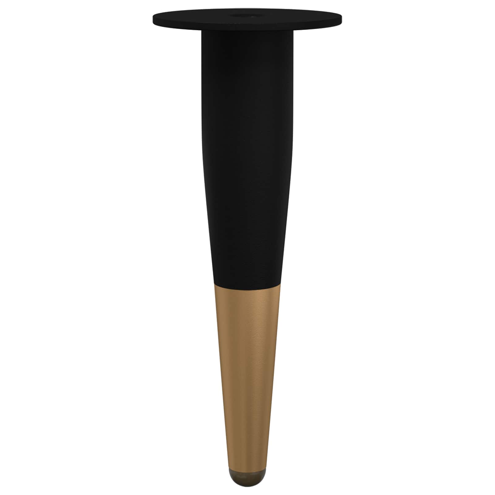 Huonekalujalat 12 Pcs Musta Ja Kulta Ø 40 X 98 Mm Rauta