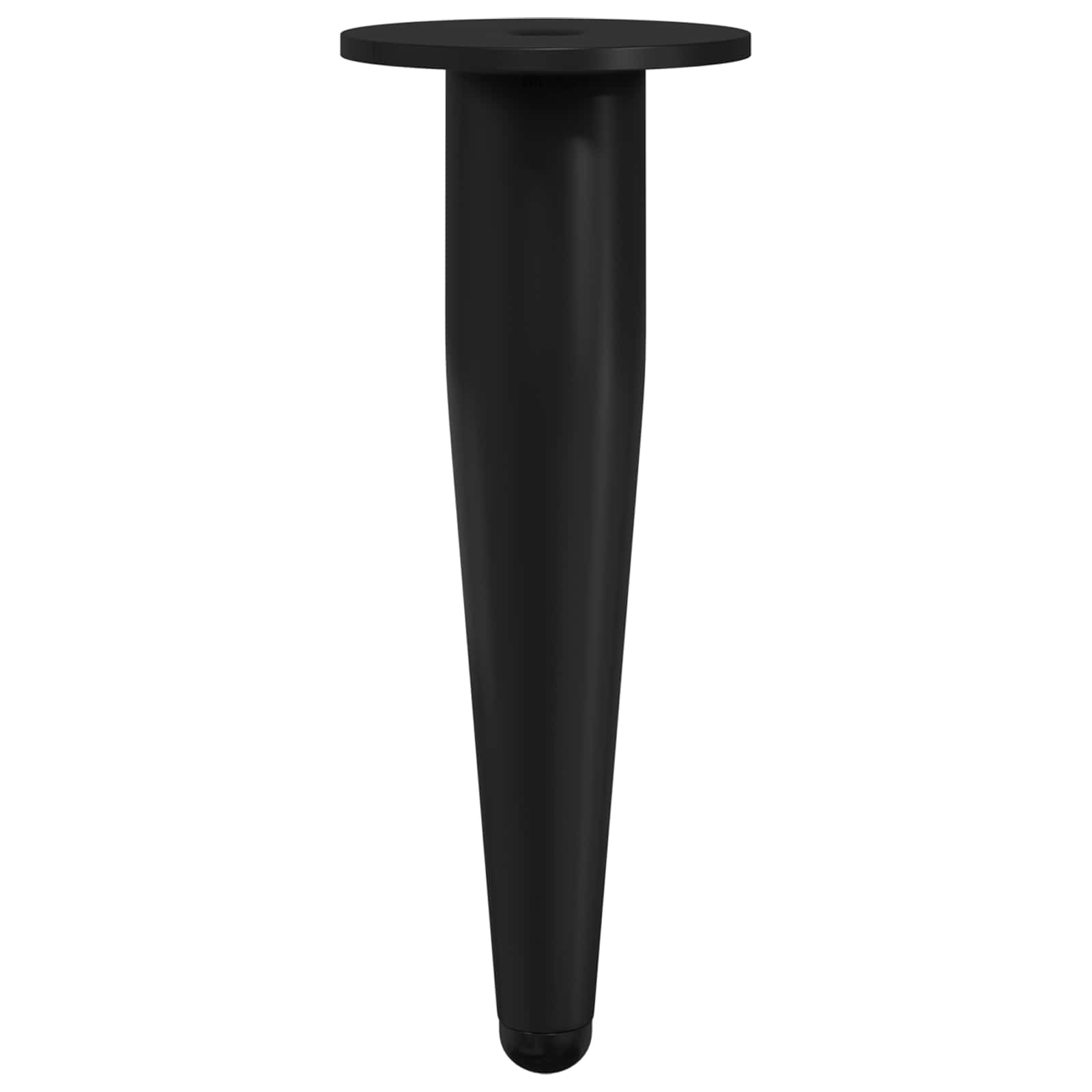 Huonekalujalat 2 Pcs Musta Ø 40 X 98 Mm Rauta