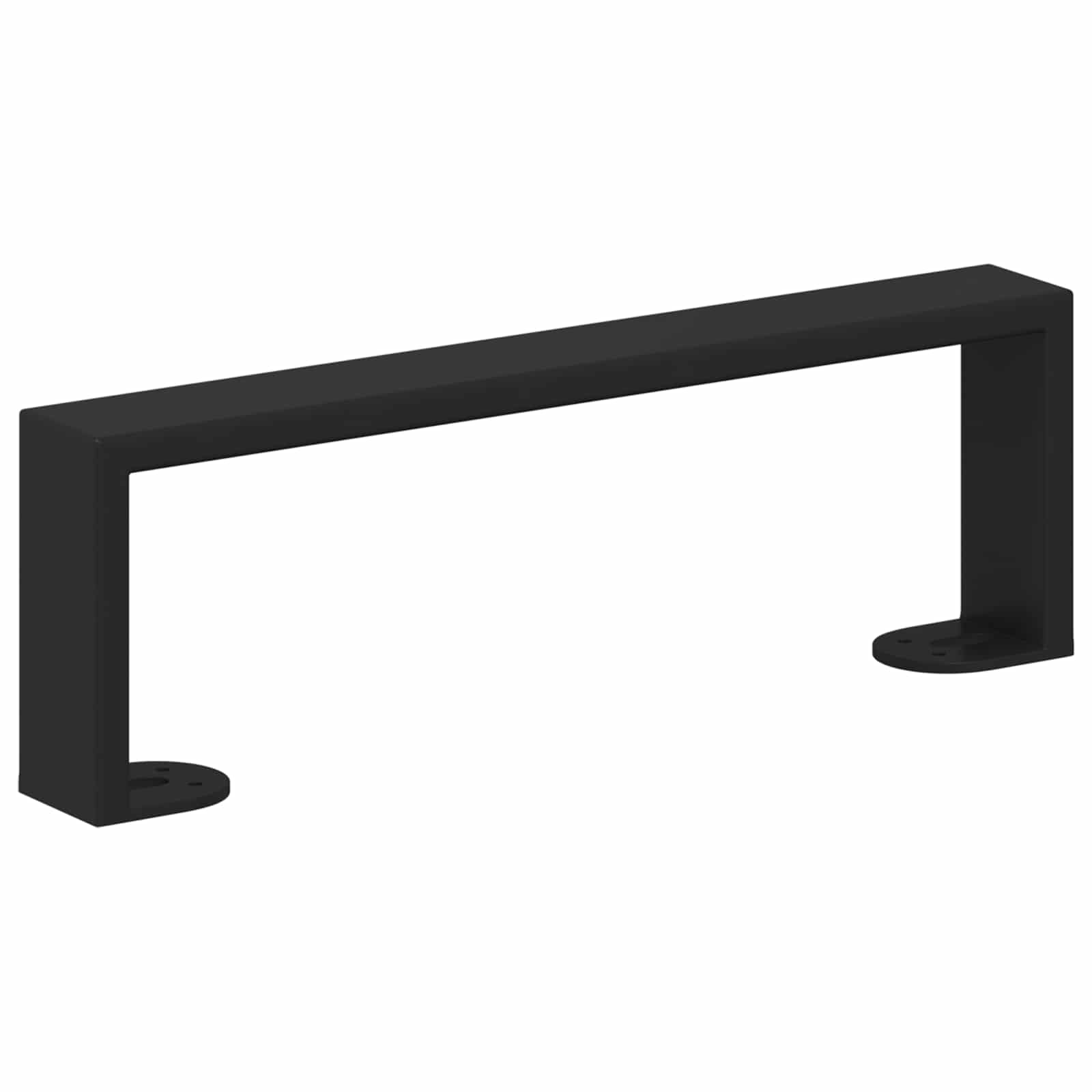 Huonekalujalat 12 Pcs Musta 311 X 40,5 X 100 Mm Rauta