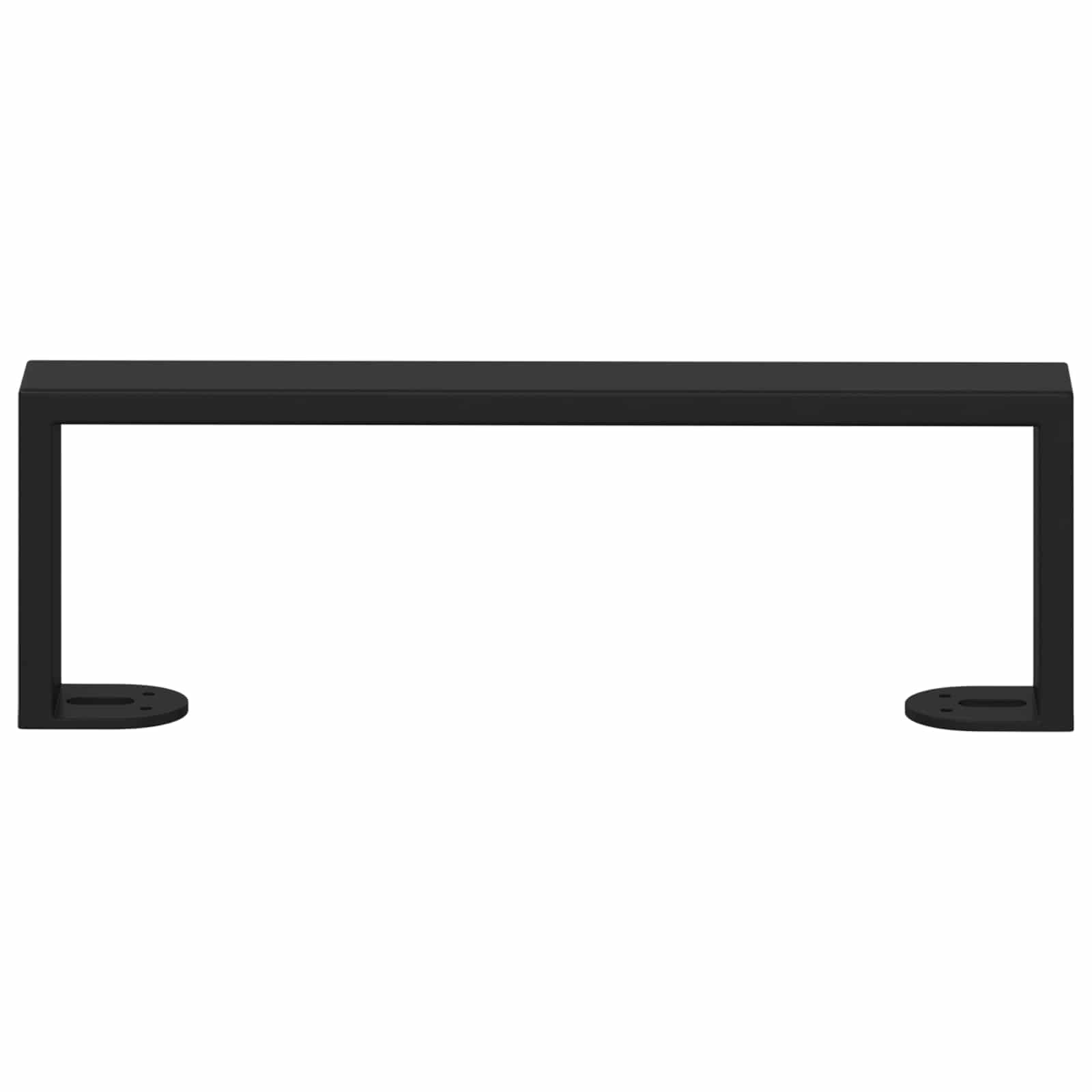 Huonekalujalat 12 Pcs Musta 311 X 40,5 X 100 Mm Rauta