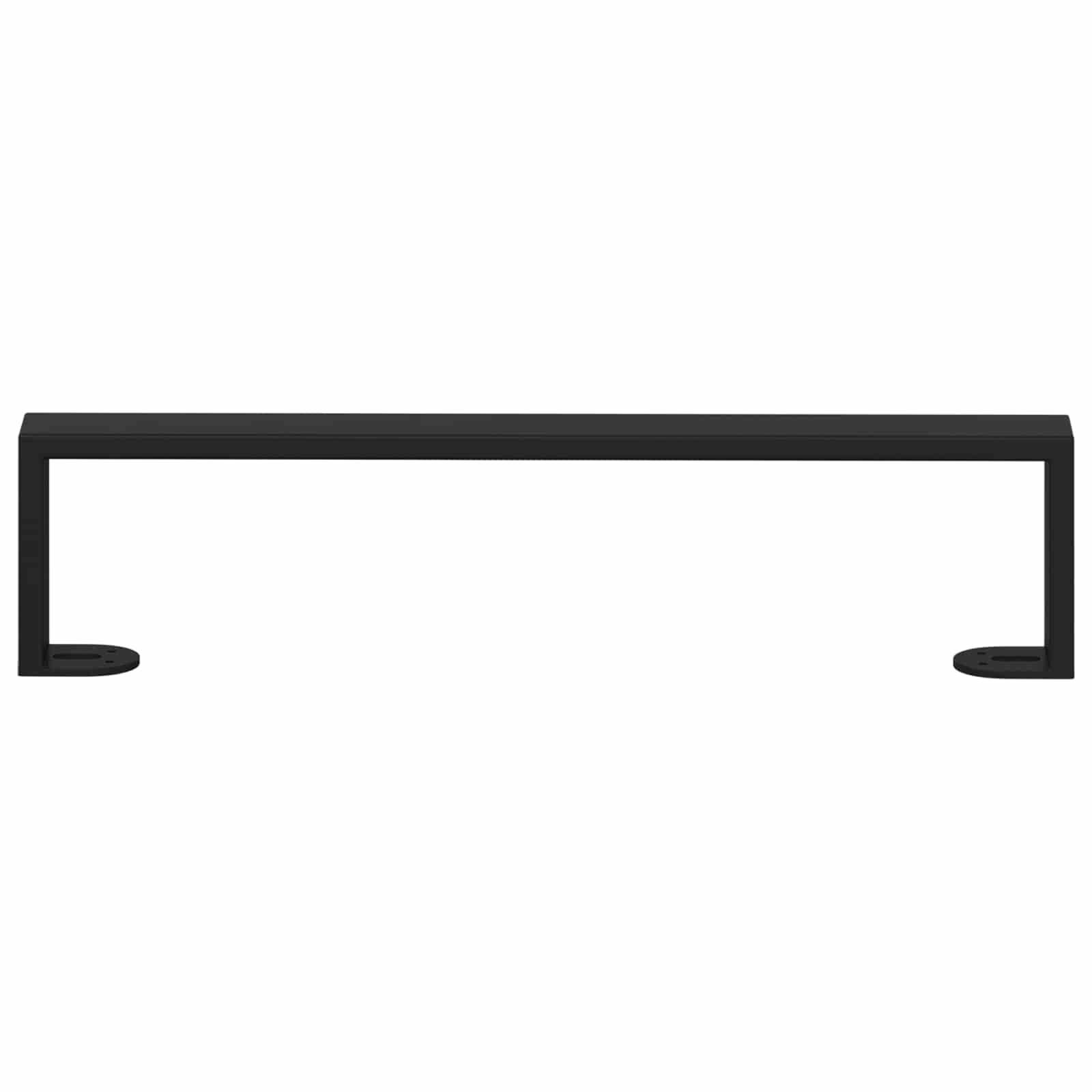 Huonekalujalat 12 Pcs Musta 436 X 40,5 X 100 Mm Rauta