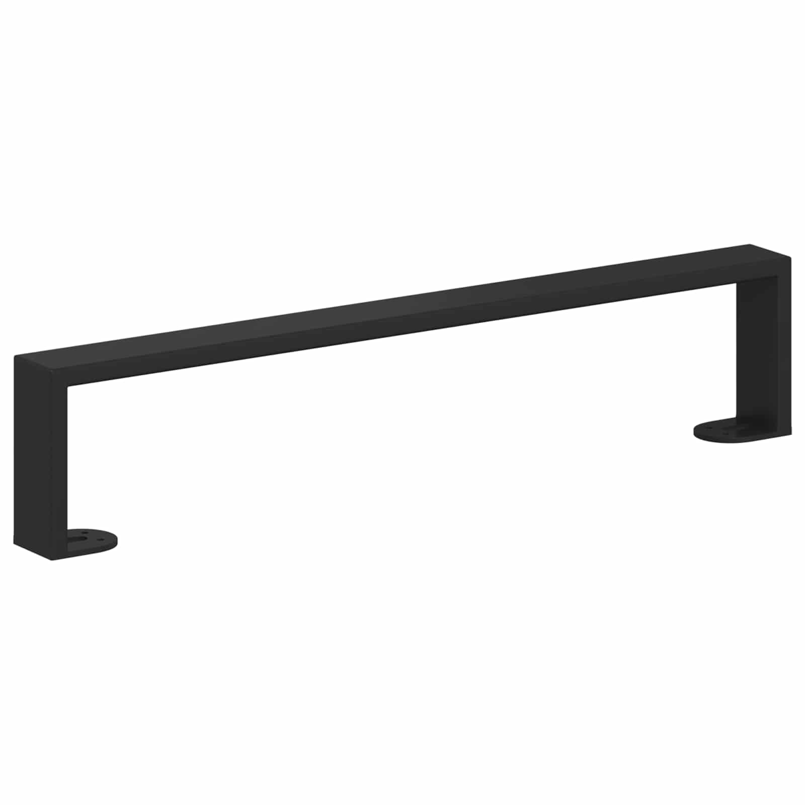 Huonekalujalat 12 Pcs Musta 481 X 40,5 X 100 Mm Rauta