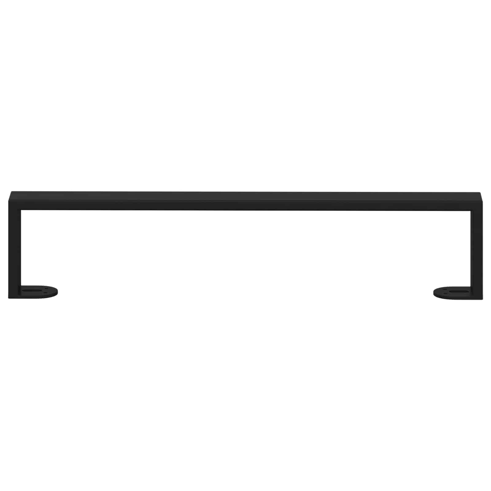 Huonekalujalat 12 Pcs Musta 481 X 40,5 X 100 Mm Rauta