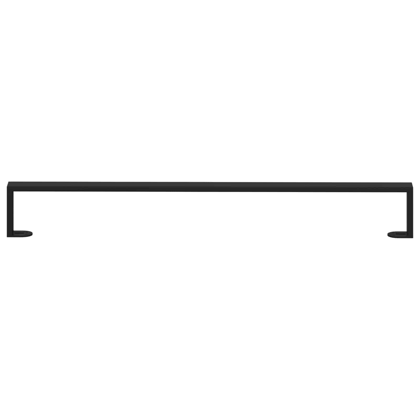 Huonekalujalat 12 Pcs Musta 796 X 40,5 X 100 Mm Rauta