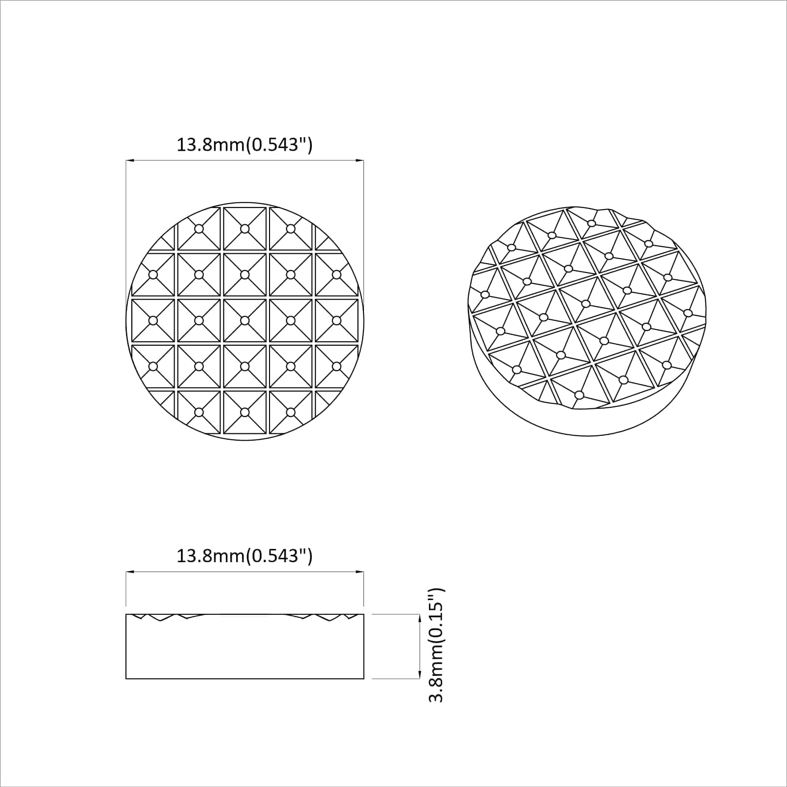 Huonekalujalkojen Padit 2 Pcs Musta Ø 14 X 4 Mm Eva