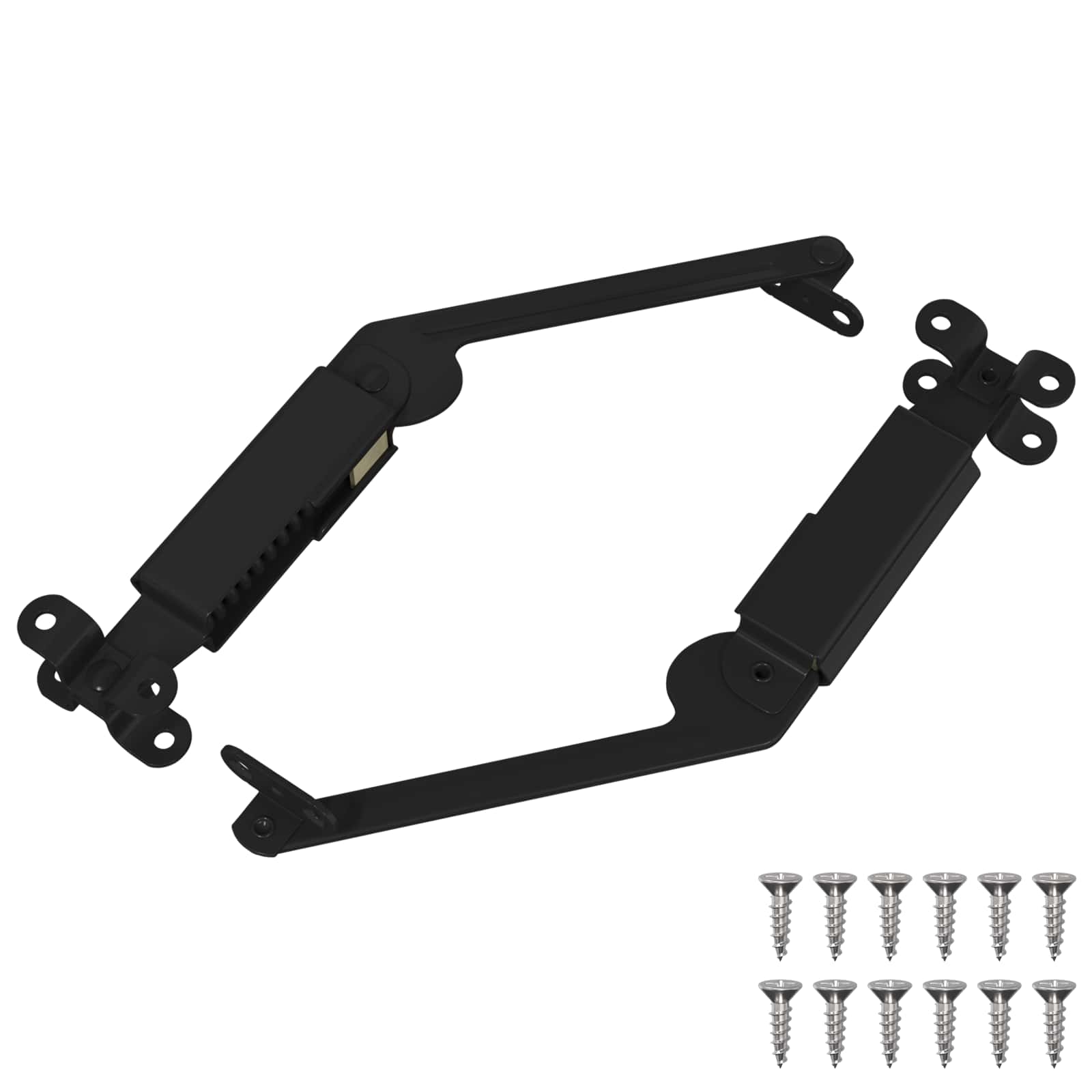Kannen Tuki Sarana 2 Pcs Musta 192 X 32 X 50 Mm Teräs