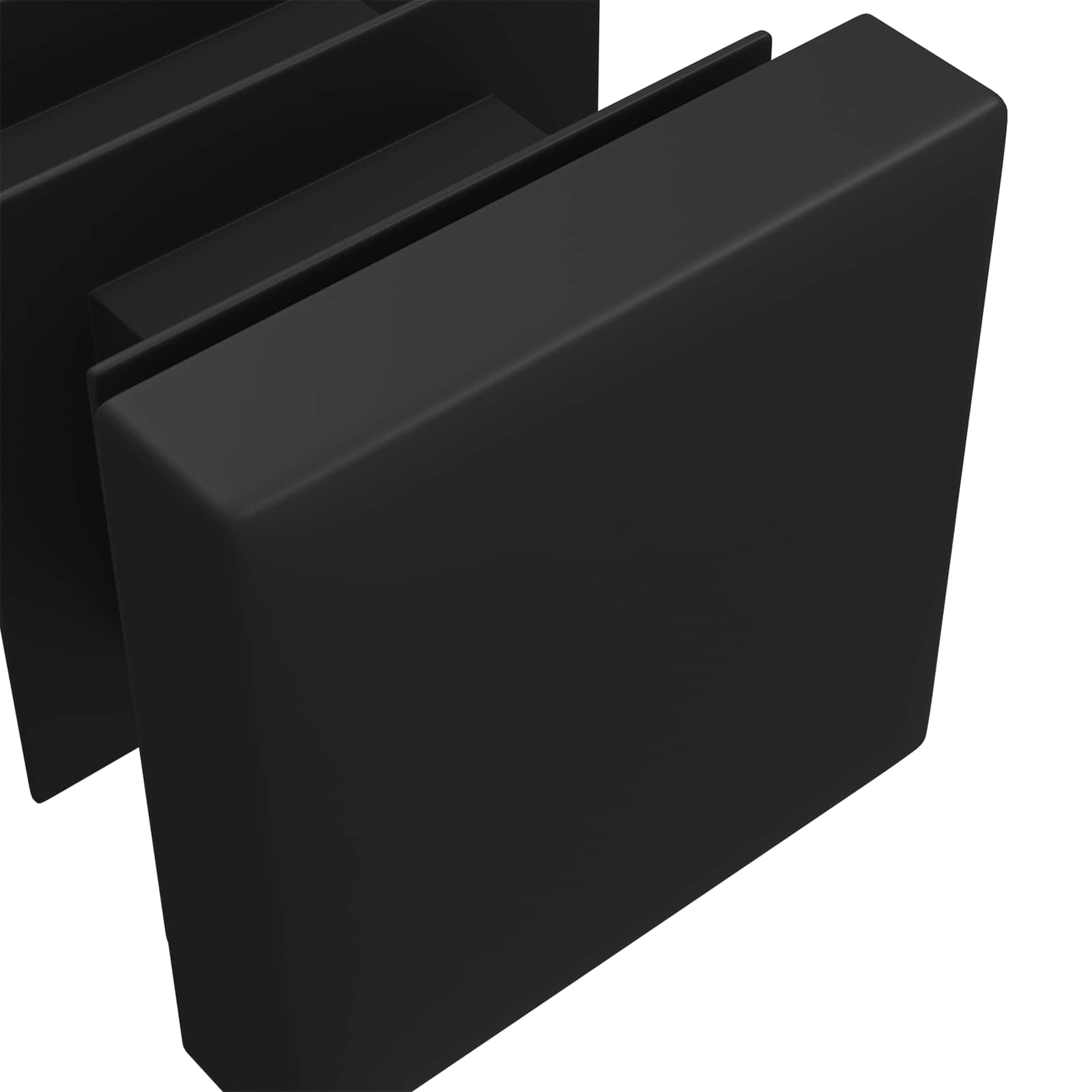Päätykorkit 12 Pcs Musta 15 X 15 X 15 Mm Pp