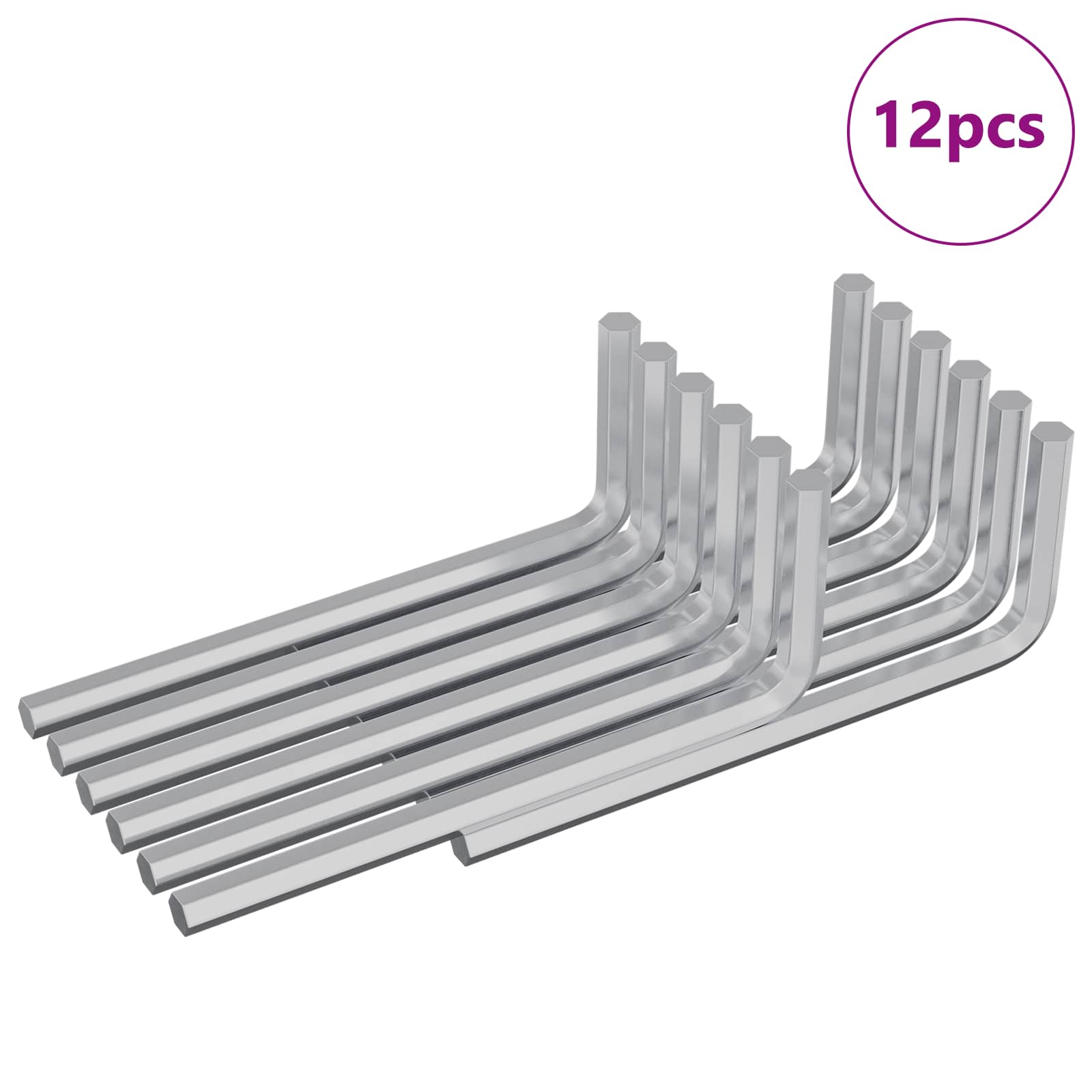 Kuusioavain 12 Pcs Hopea 22 X 66 Mm Teräs