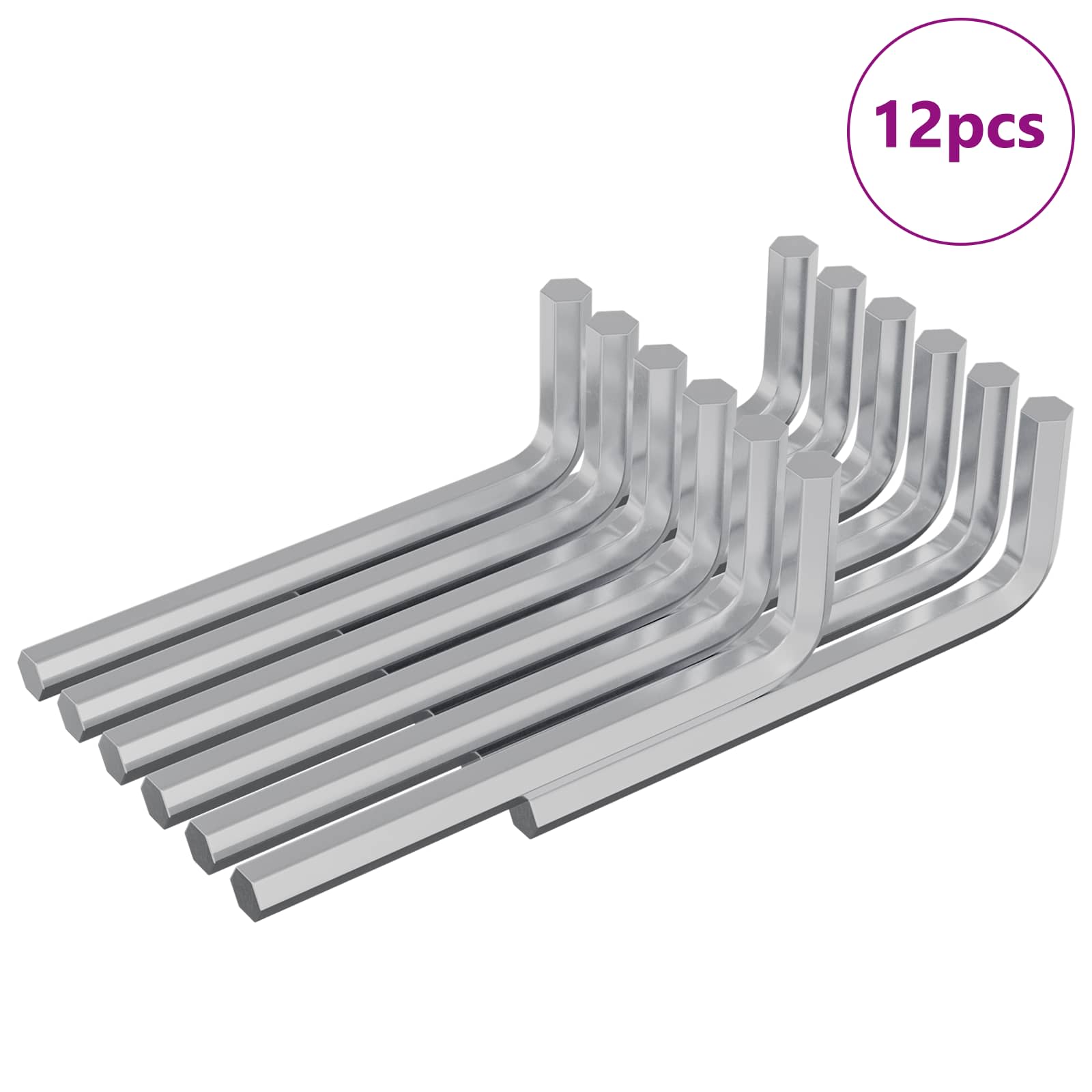 Kuusioavain 12 Pcs Hopea 32 X 86 Mm Teräs
