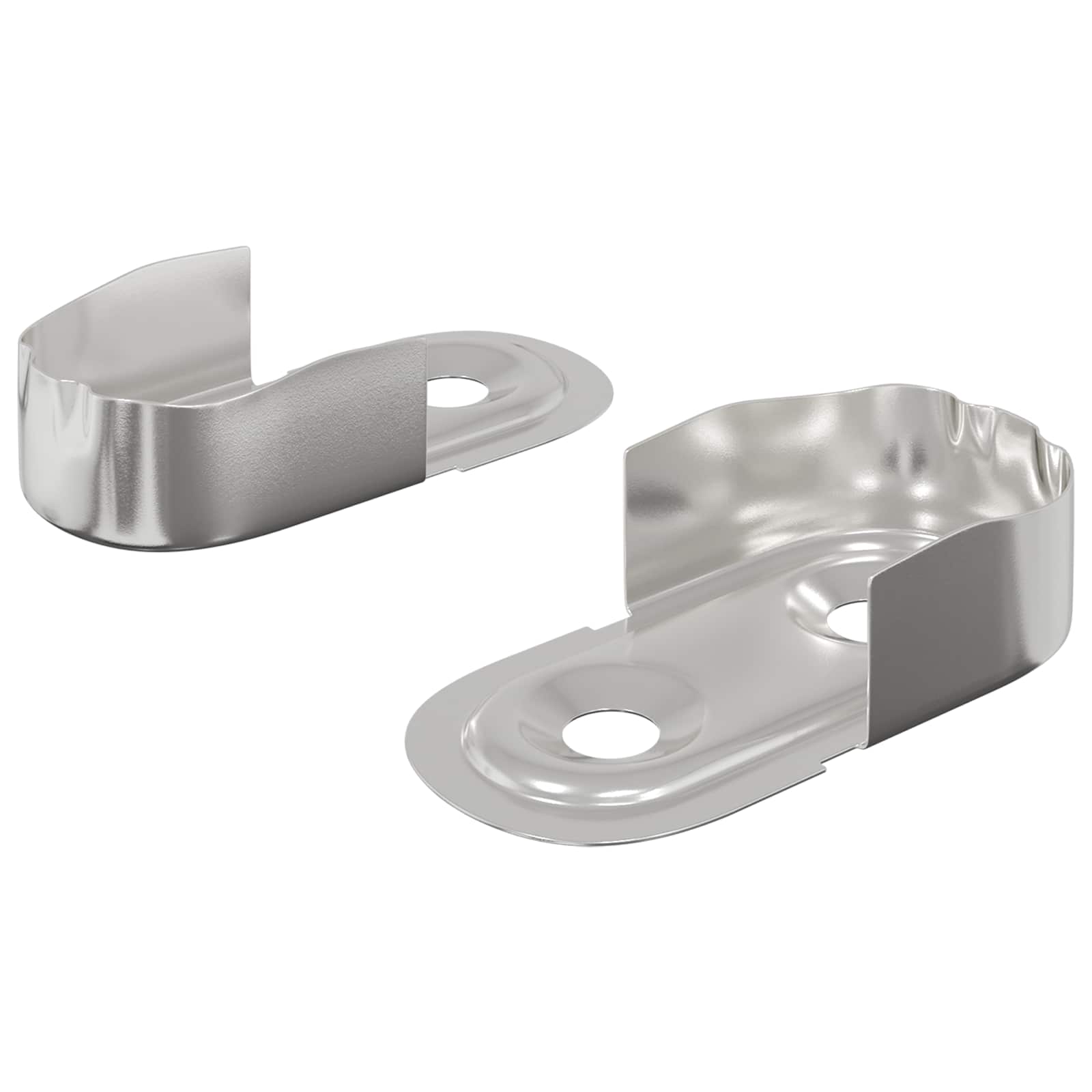 Kaapinohjaustanko 2 Pcs Valkoinen Sinkki 40 X 18 X 10 Mm Rauta