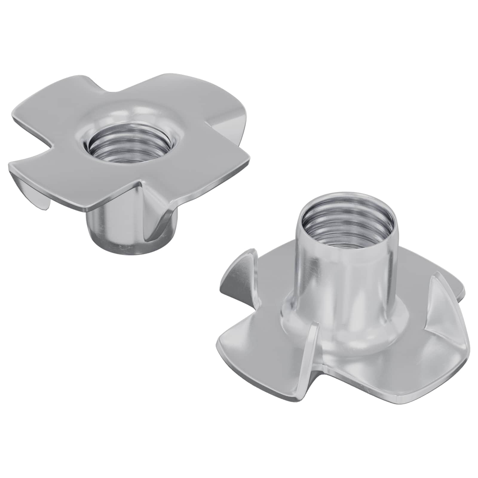 Lävistetty T-Pultti 2 Pcs Hopea M6 Mm Teräs
