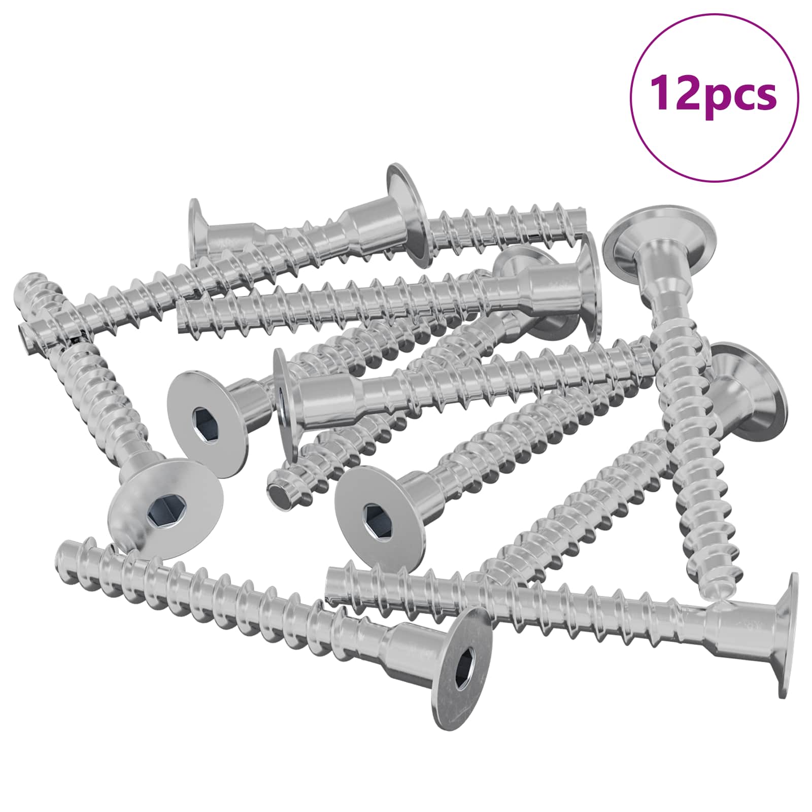 Ruuvi 12 Pcs Sinkitty 5 X 40 Mm Rauta