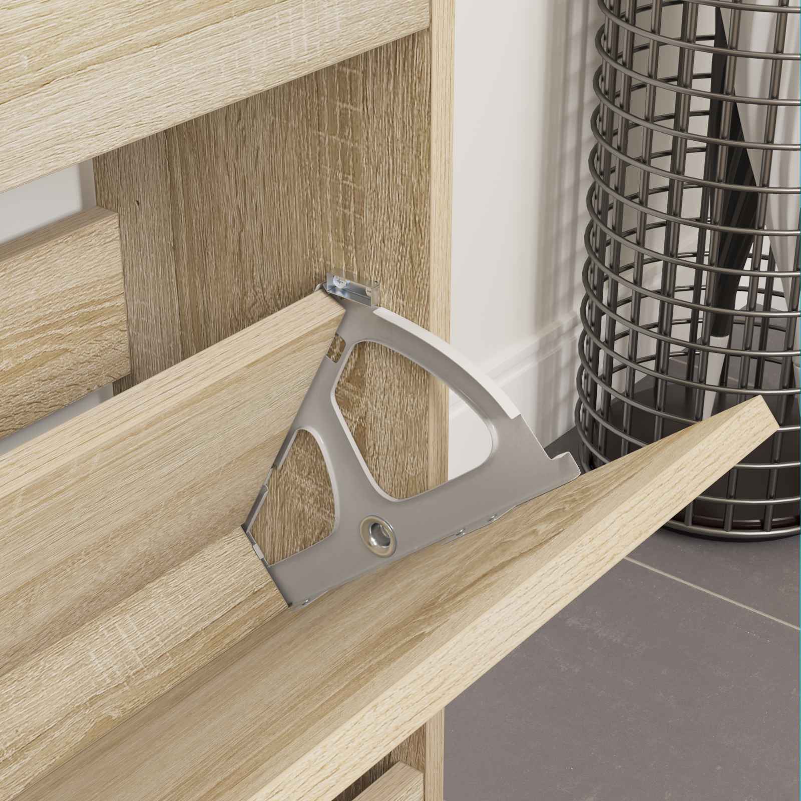 Käännettävä Laatikkosarana 2 Pcs Hopea 235 X 155 X 30 Mm Rauta