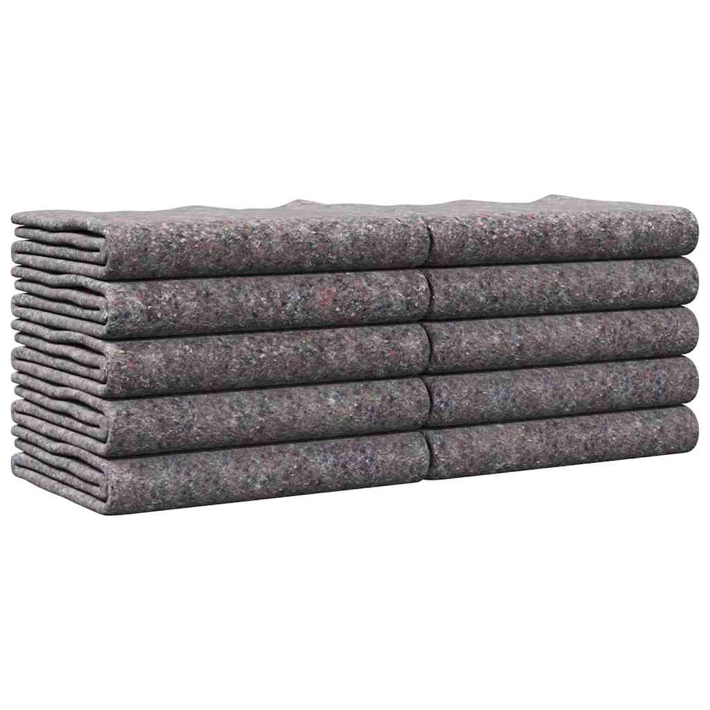 Siirtovehko 10 Pcs Harmaa 5Ft King Size Kangas