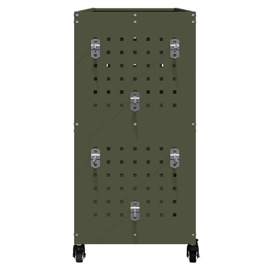 Työkalukärry Oliivivihreä 75 X 35 X 73 Cm Kylmävalssattu Teräs