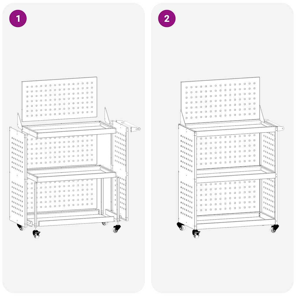 Työkalukärry Oliivivihreä 65 X 35 X 111 Cm Kylmävalssattu Teräs